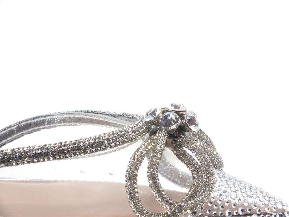 STEVE MADDEN Justi Ciabatta Listini Strass Clear Argento JUST07S1 - Sandrini Calzature e Abbigliamento