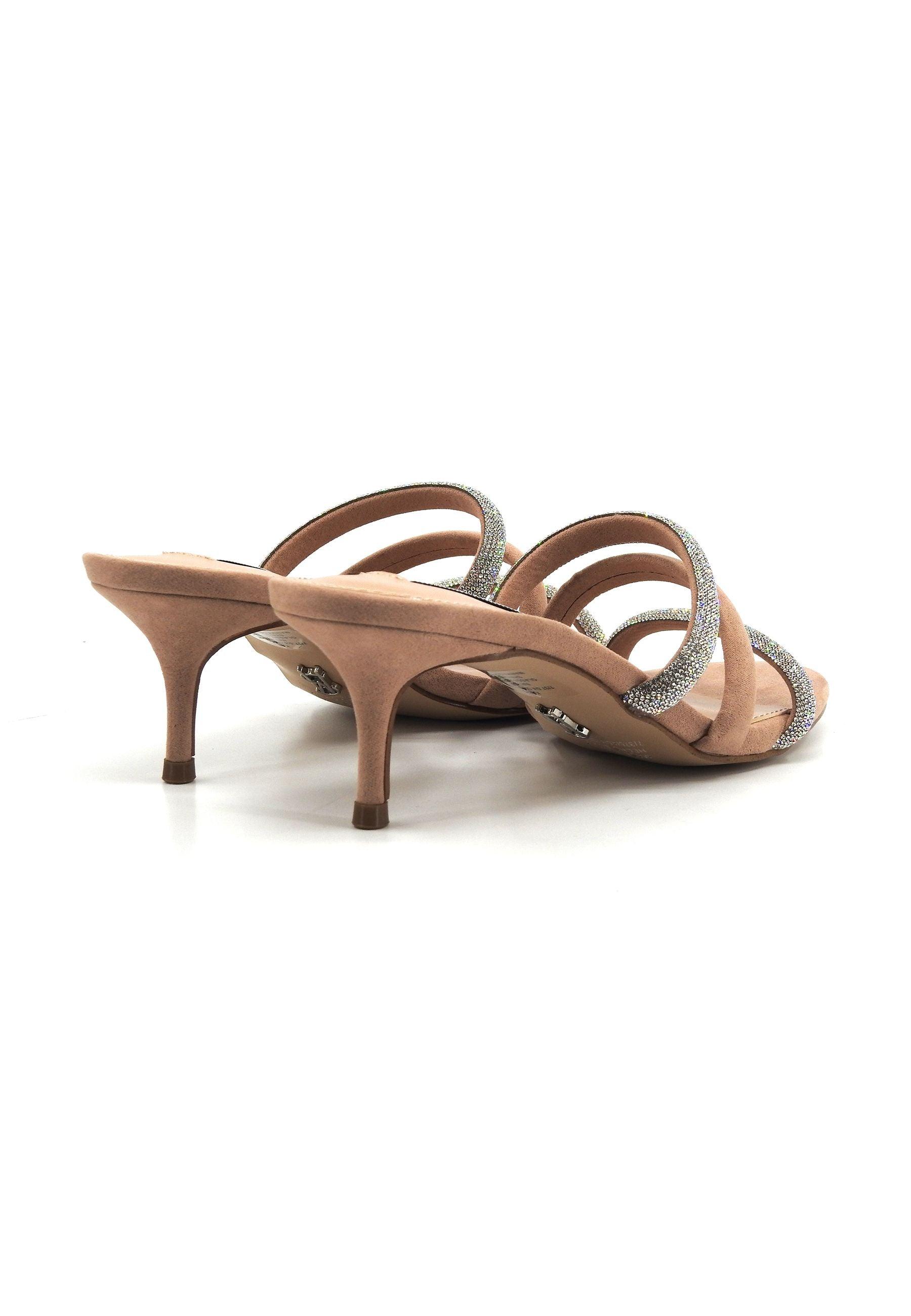 STEVE MADDEN Kairo Ciabatta Tacco Donna Natural Silver KAIR03S1 - Sandrini Calzature e Abbigliamento