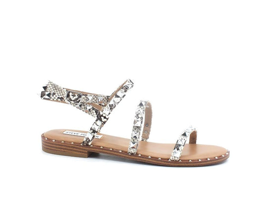 STEVE MADDEN Travel Sandalo Gladiator Borchie Snake Animalier TRAV02S1 - Sandrini Calzature e Abbigliamento