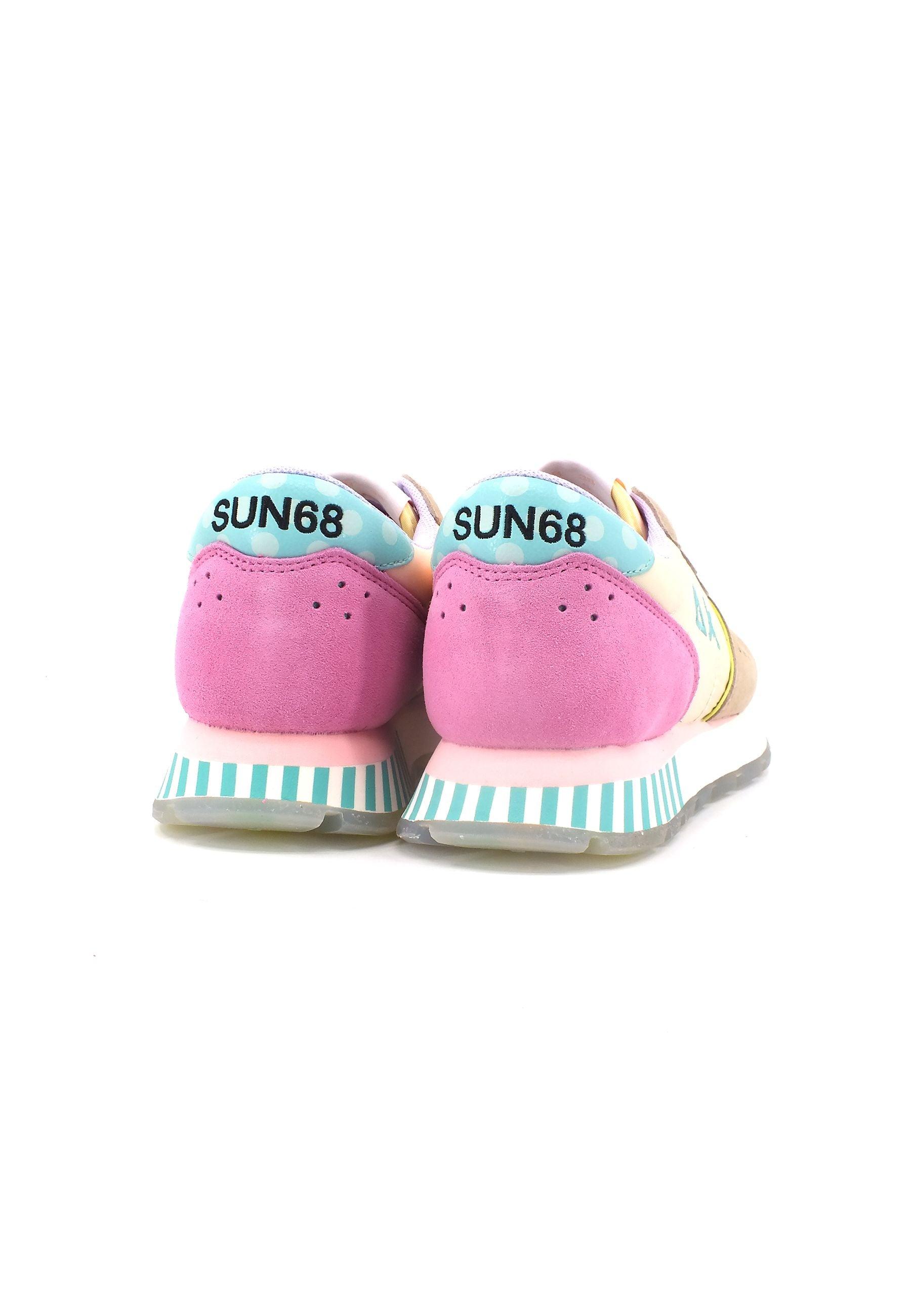 SUN68 Ally Candy Cane Sneaker Donna Bianco Panna Z33205 - Sandrini Calzature e Abbigliamento