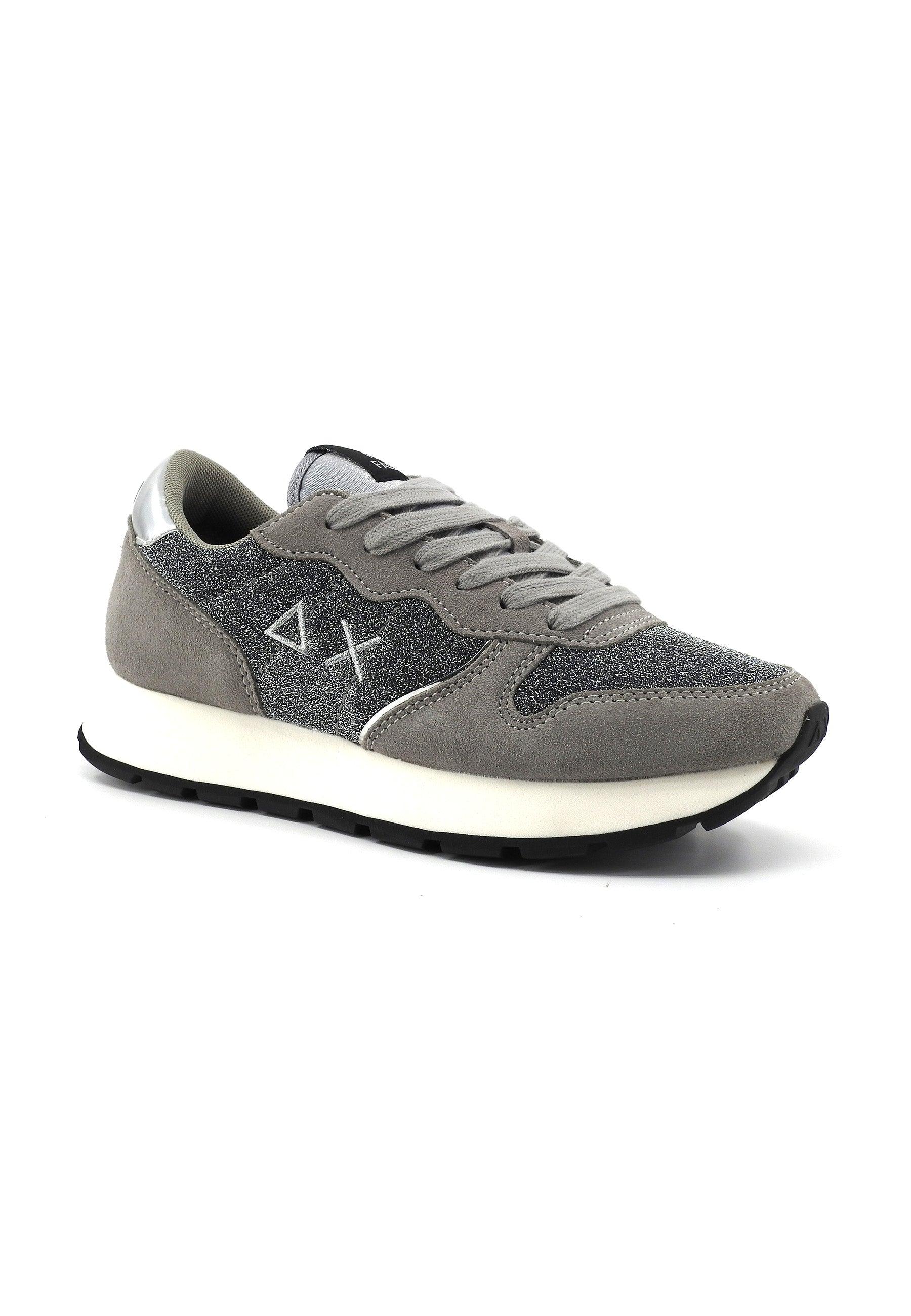 SUN68 Ally Glitter Sneaker Donna Grigio Medio Z43204 - Sandrini Calzature e Abbigliamento