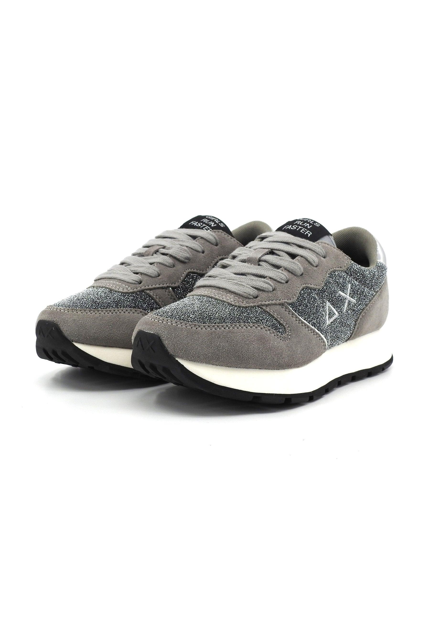 SUN68 Ally Glitter Sneaker Donna Grigio Medio Z43204 - Sandrini Calzature e Abbigliamento