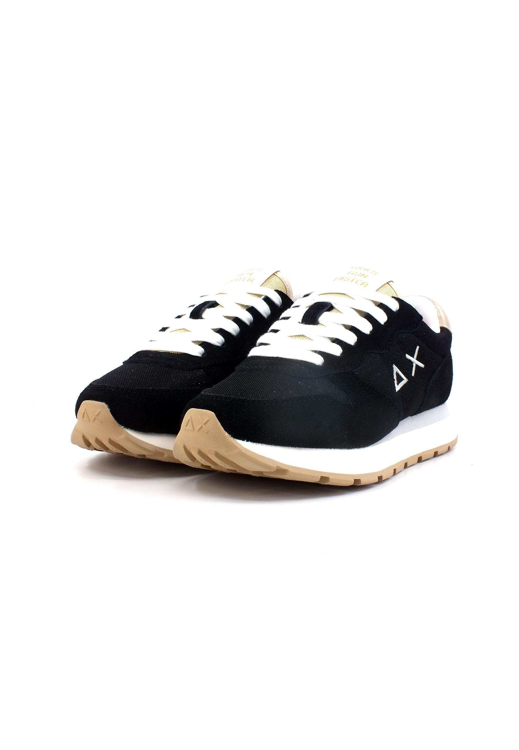 SUN68 Ally Glitter Textile Sneaker Donna Nero Z33203 - Sandrini Calzature e Abbigliamento