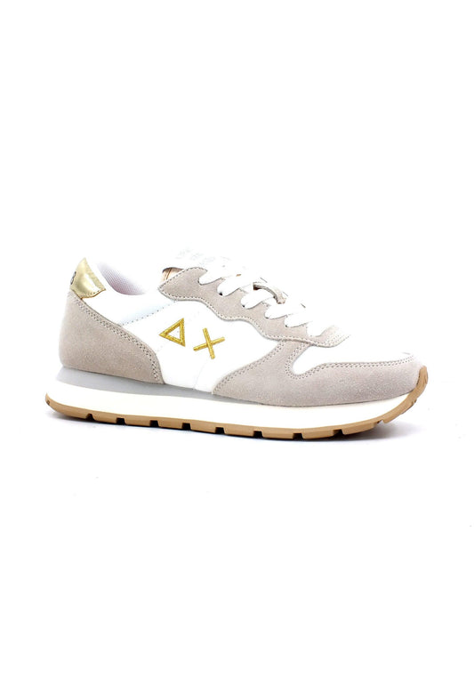 SUN68 Ally Gold Silver Sneaker Donna Bianco Panna Z33202 - Sandrini Calzature e Abbigliamento