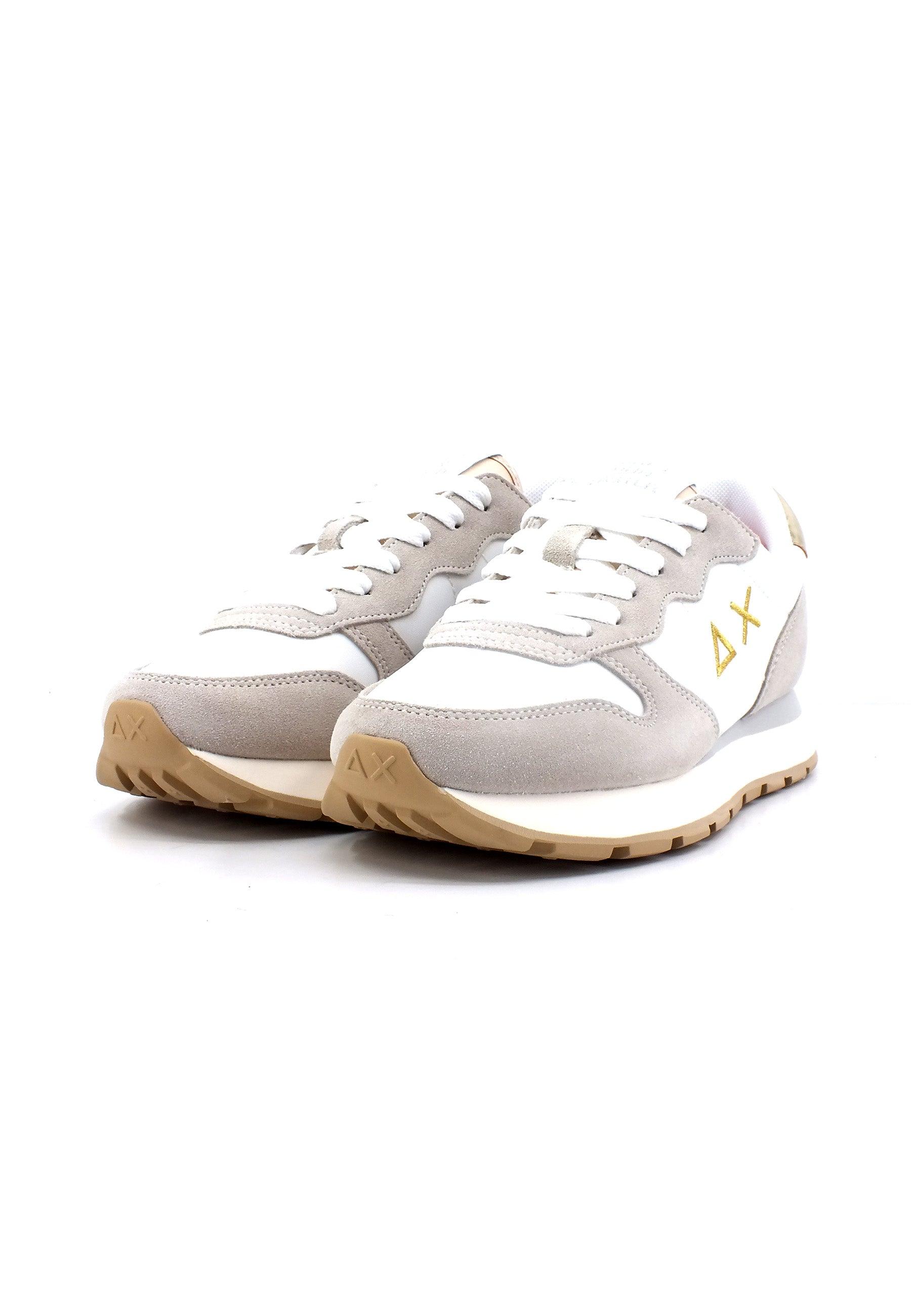 SUN68 Ally Gold Silver Sneaker Donna Bianco Panna Z33202 - Sandrini Calzature e Abbigliamento