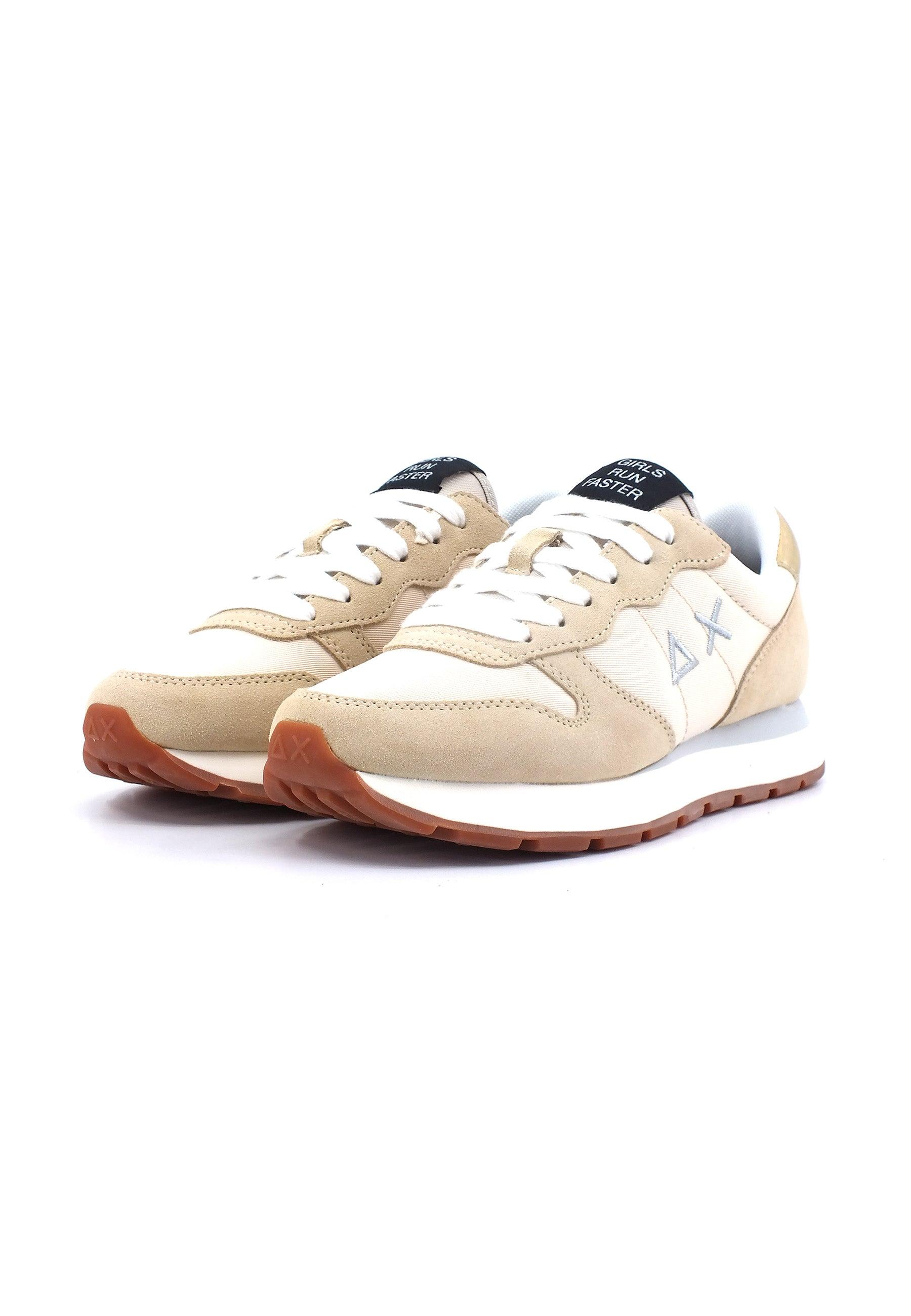 SUN68 Ally Gold Sneaker Donna Bianco Panna Z43202 - Sandrini Calzature e Abbigliamento