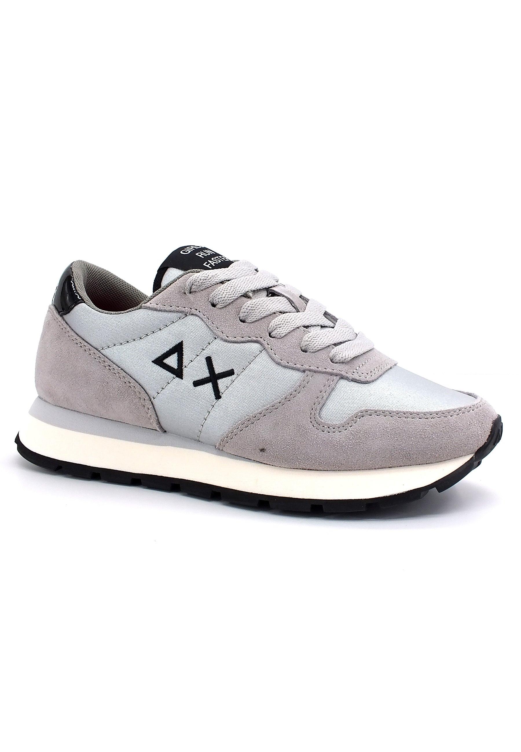SUN68 Ally Nylon Solid Sneaker Donna Argento Z42201 - Sandrini Calzature e Abbigliamento