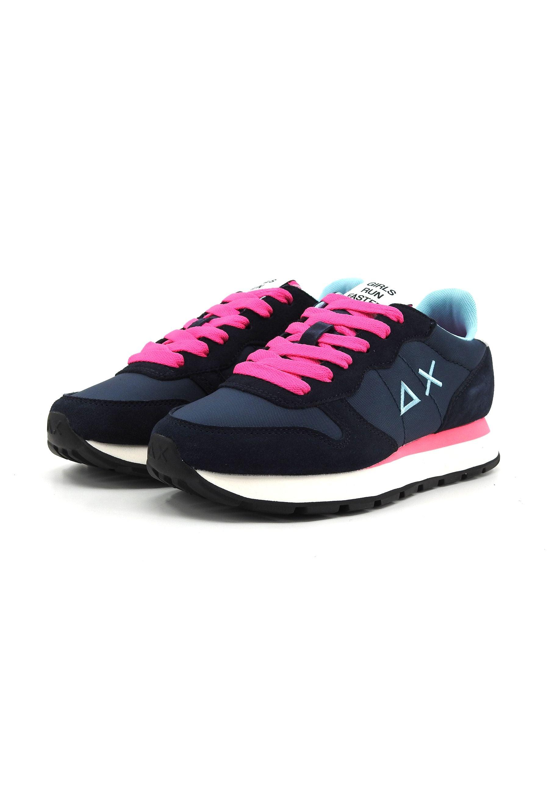 SUN68 Ally Solid Sneaker Donna Navy Blue Z34201 - Sandrini Calzature e Abbigliamento