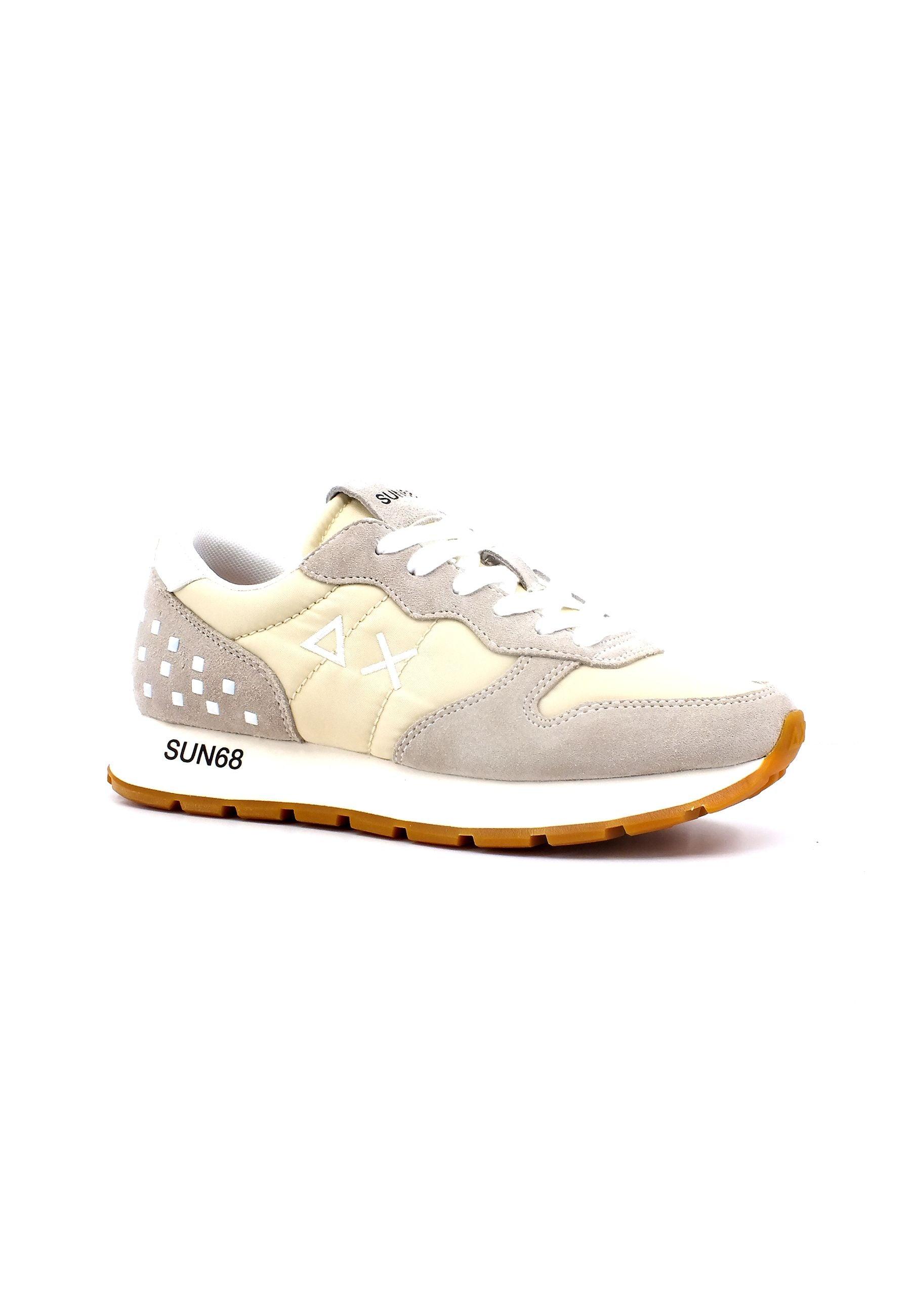 SUN68 Ally Studs Sneaker Bianco Panna Z33206 - Sandrini Calzature e Abbigliamento