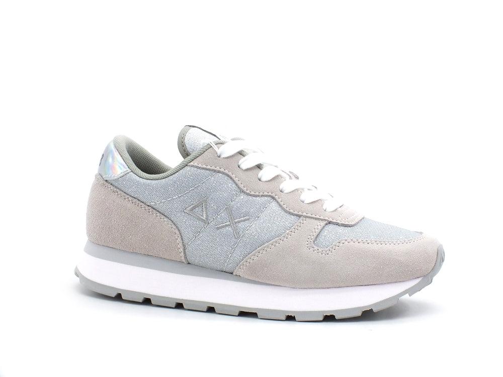 SUN68 Ally Thin Glitter Sneaker Running Bianco Z31204 - Sandrini Calzature e Abbigliamento