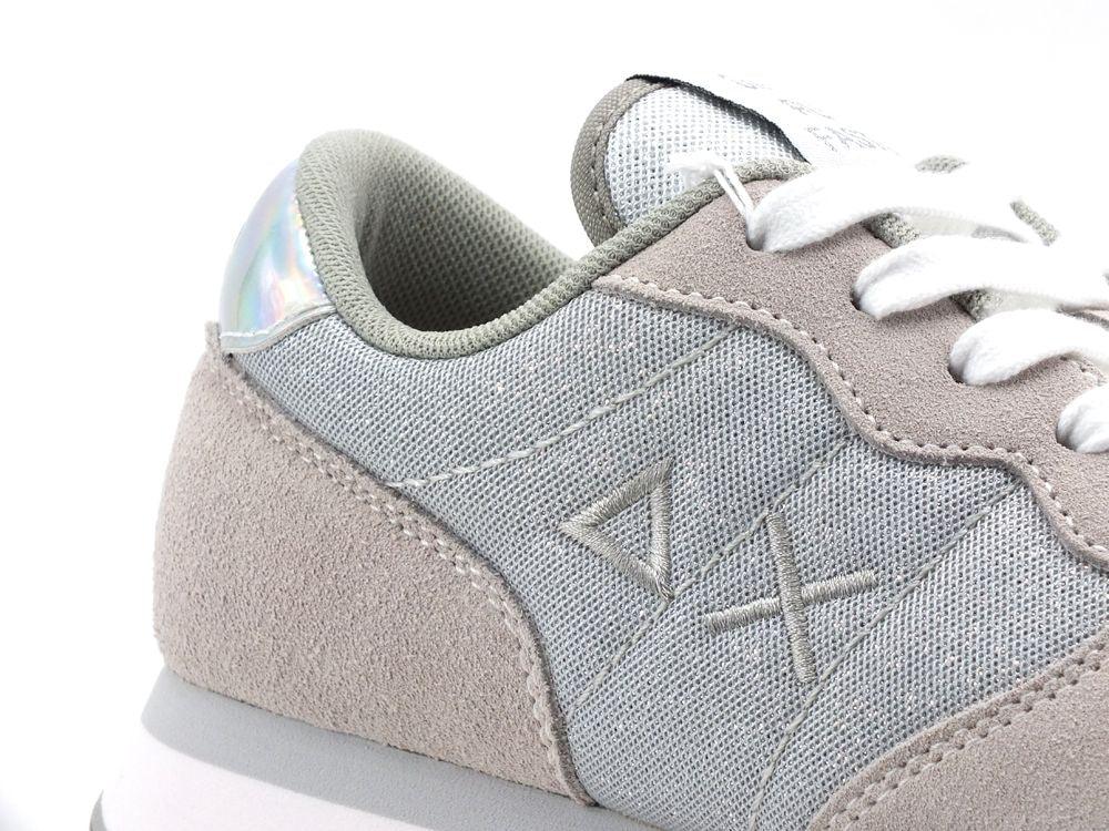 SUN68 Ally Thin Glitter Sneaker Running Bianco Z31204 - Sandrini Calzature e Abbigliamento