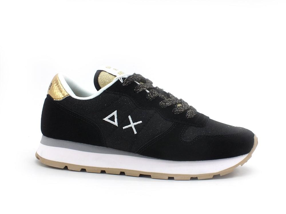 SUN68 Ally Thin Glitter Sneaker Running Glitter Nero Z31204 - Sandrini Calzature e Abbigliamento