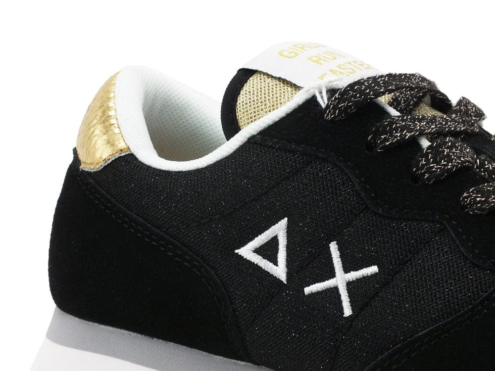 SUN68 Ally Thin Glitter Sneaker Running Glitter Nero Z31204 - Sandrini Calzature e Abbigliamento
