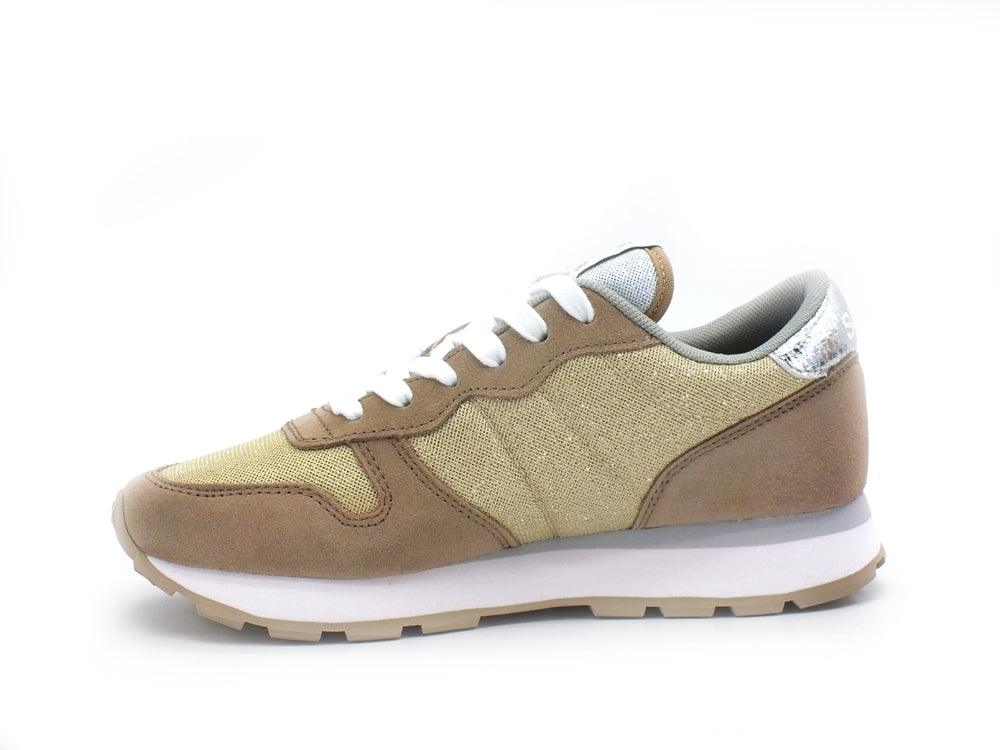 SUN68 Ally Thin Glitter Sneaker Running Oro Z31204 - Sandrini Calzature e Abbigliamento