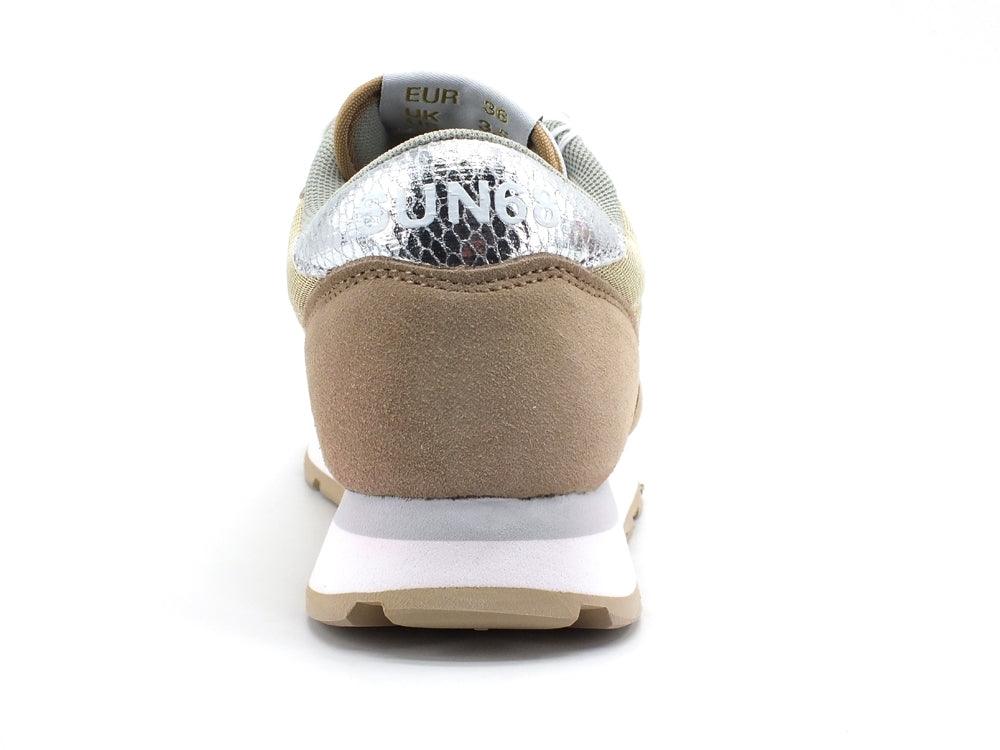SUN68 Ally Thin Glitter Sneaker Running Oro Z31204 - Sandrini Calzature e Abbigliamento