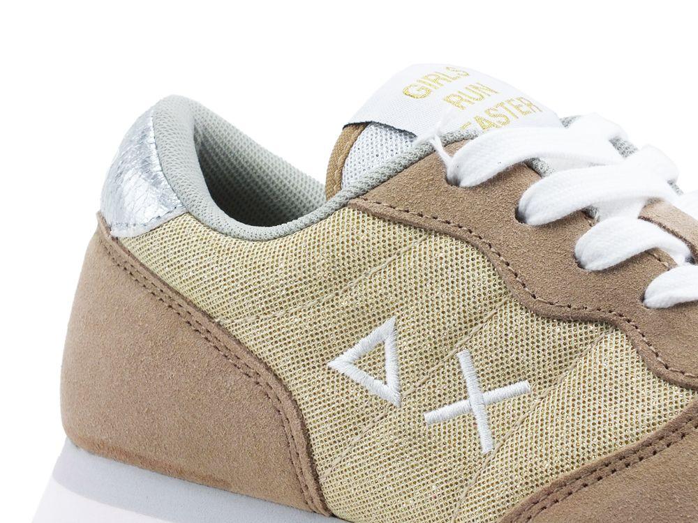 SUN68 Ally Thin Glitter Sneaker Running Oro Z31204 - Sandrini Calzature e Abbigliamento