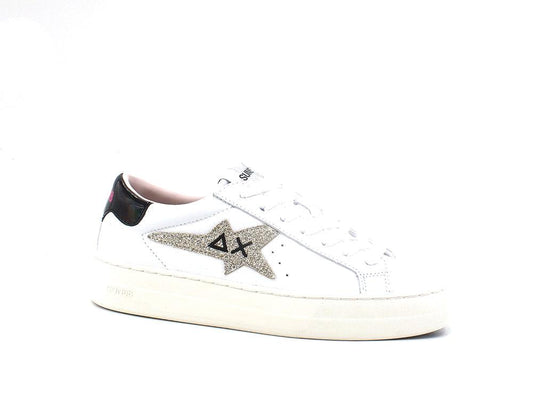 SUN68 Betty Sneaker Running Bianco Argento Z32221 - Sandrini Calzature e Abbigliamento