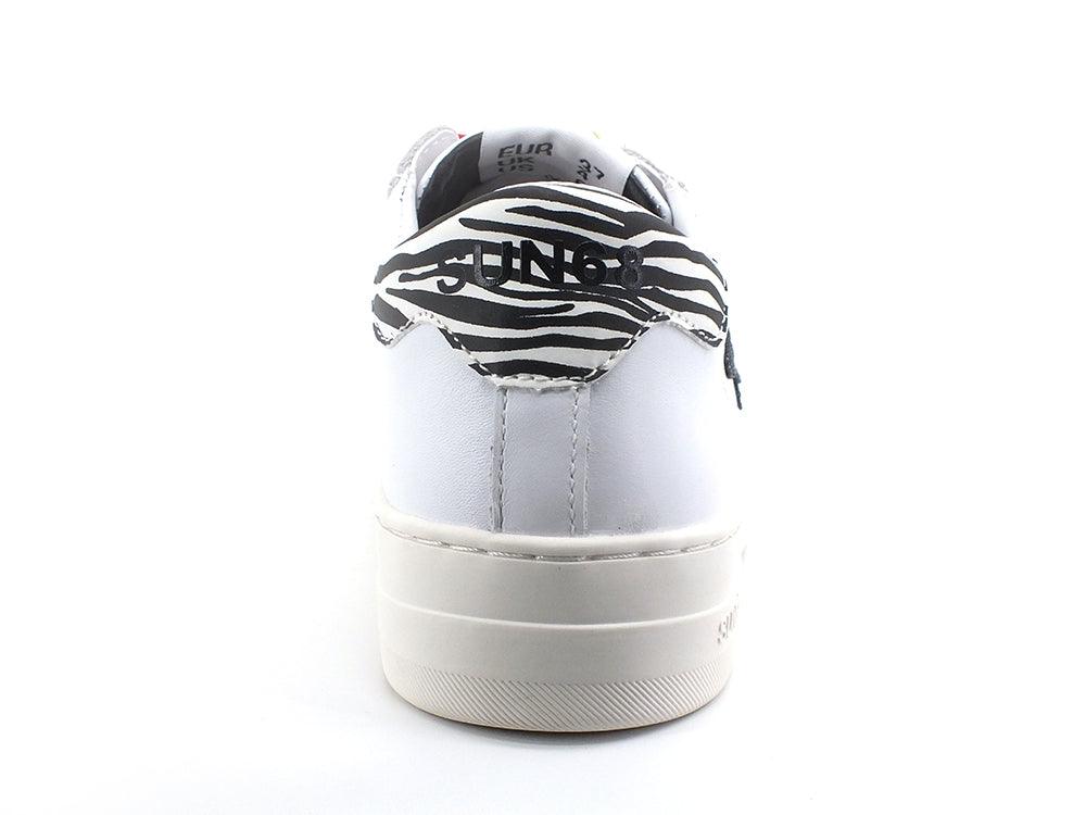 SUN68 Betty Sneaker Running Bianco Nero Z32221 - Sandrini Calzature e Abbigliamento