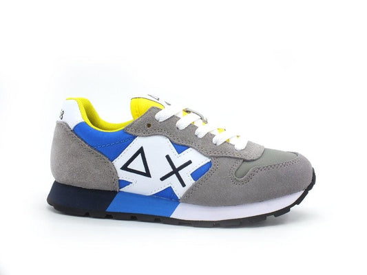 SUN68 Boy's Jaki Bicolor Sneaker Running Bambino Grigio Z31311 - Sandrini Calzature e Abbigliamento