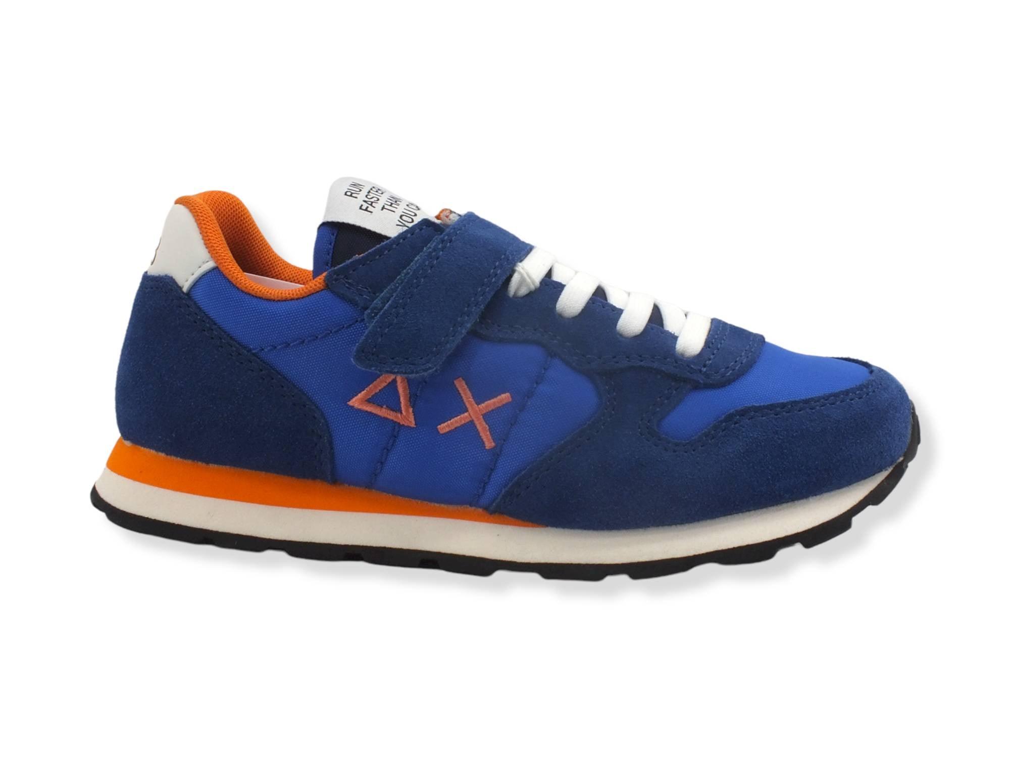 SUN68 Boy's Tom Solid Sneaker Bambino Blu Royal Z32301 - Sandrini Calzature e Abbigliamento