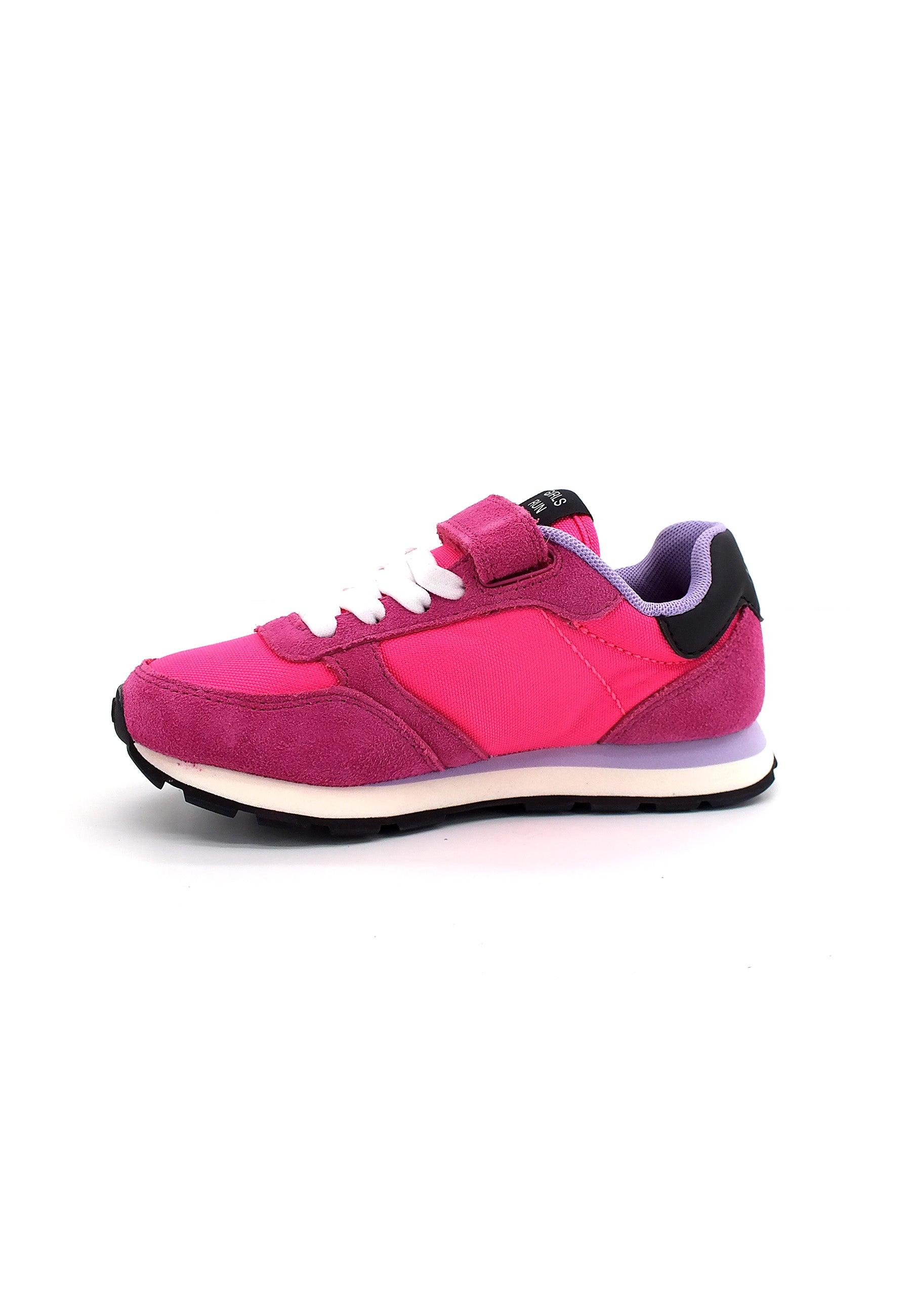 SUN68 Girl's Ally Solid Sneaker Bimbo Rosa Fuxia Z42401K - Sandrini Calzature e Abbigliamento
