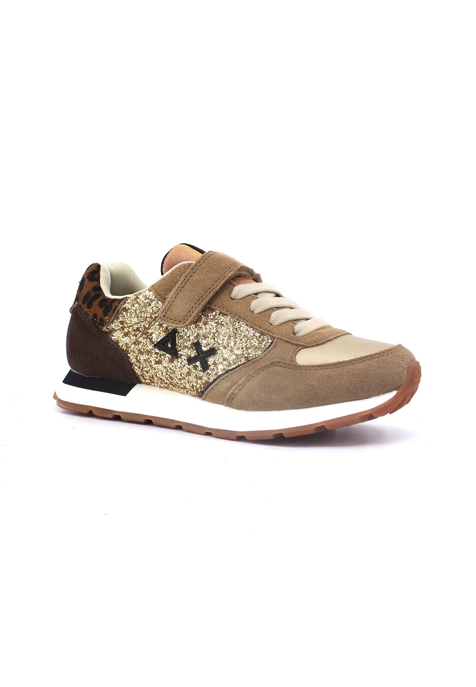 SUN68 Girl's Kelly Big Glitter Sneaker Bimbo Oro Z43417K - Sandrini Calzature e Abbigliamento