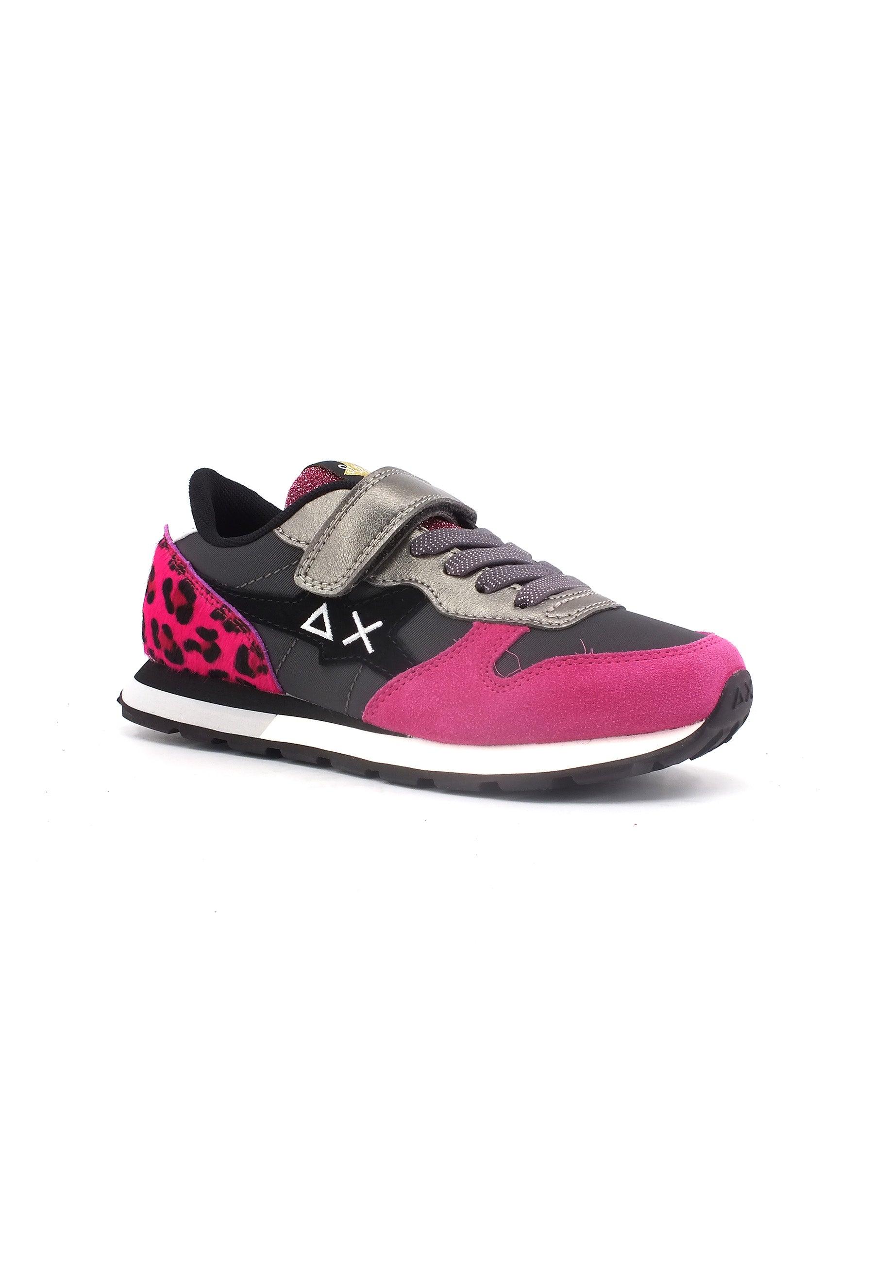 SUN68 Girl's Stargirl Animal Sneaker Bimbo Grigio Prugna Z43411K - Sandrini Calzature e Abbigliamento