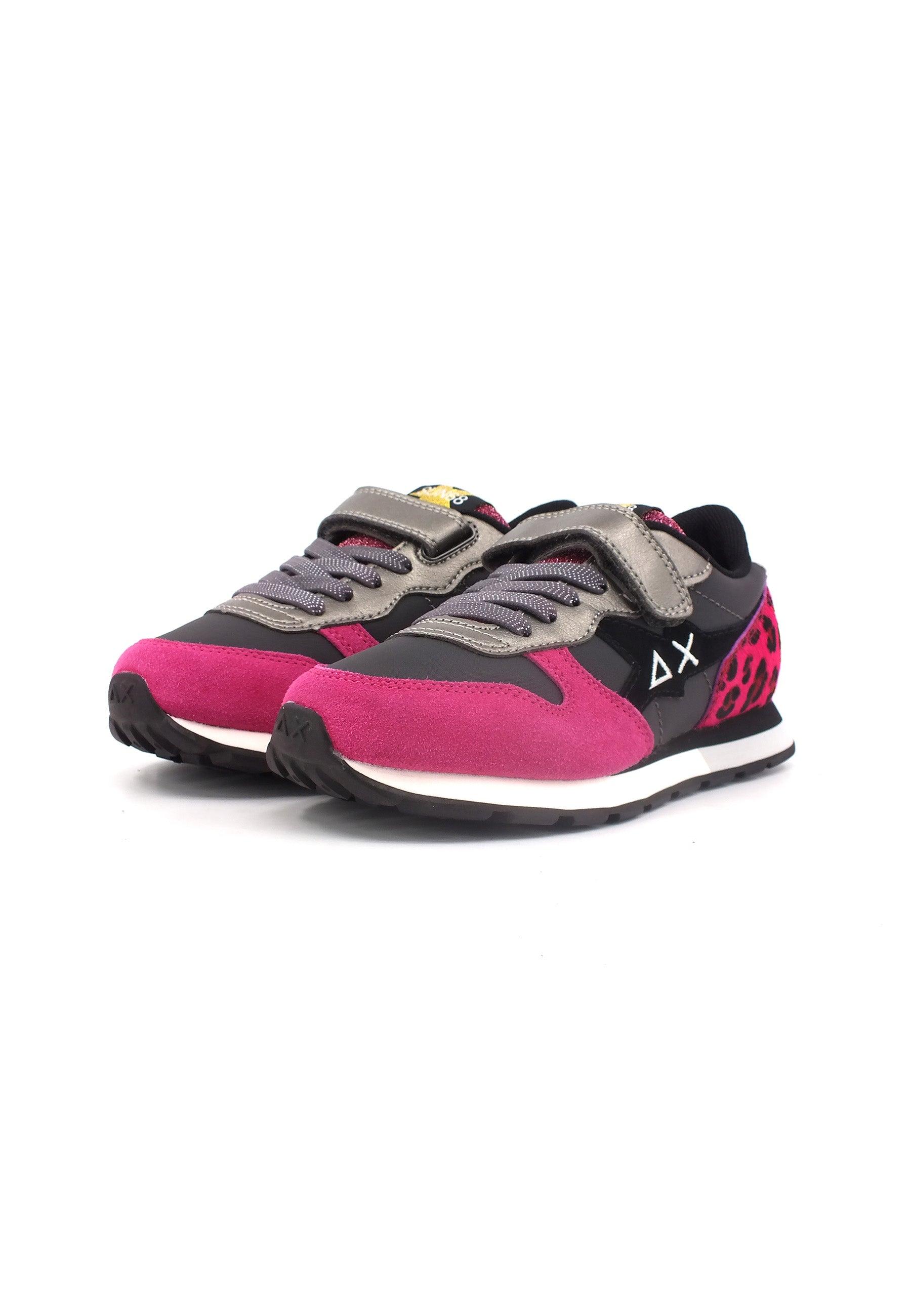 SUN68 Girl's Stargirl Animal Sneaker Bimbo Grigio Prugna Z43411K - Sandrini Calzature e Abbigliamento