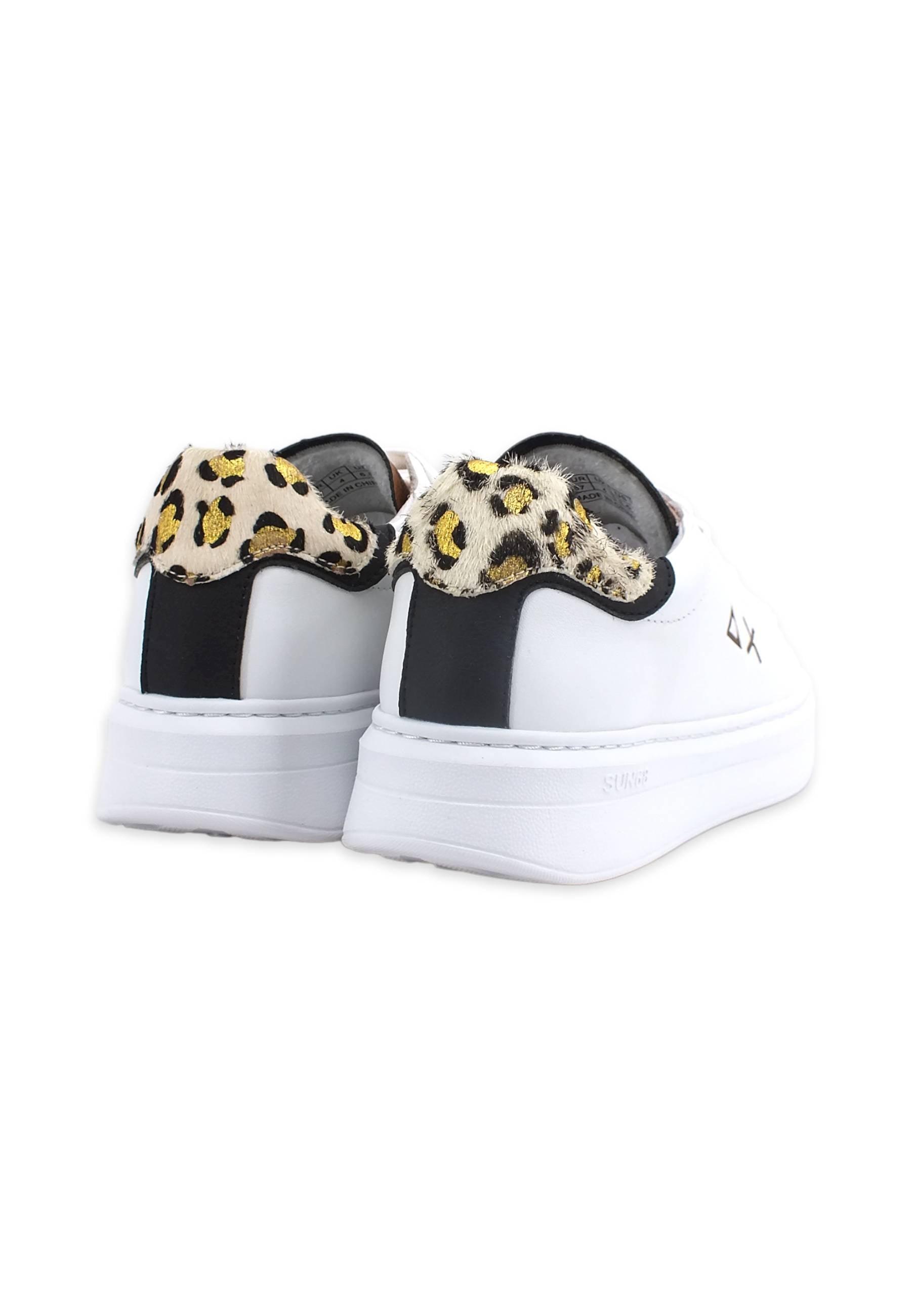 SUN68 Grace Running Sneaker Donna Bianco Oro Z42222 - Sandrini Calzature e Abbigliamento