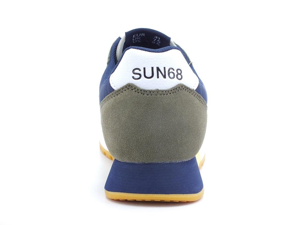 SUN68 Jack Tricolors Sneaker Running Militare Navy Blue Z32111 - Sandrini Calzature e Abbigliamento