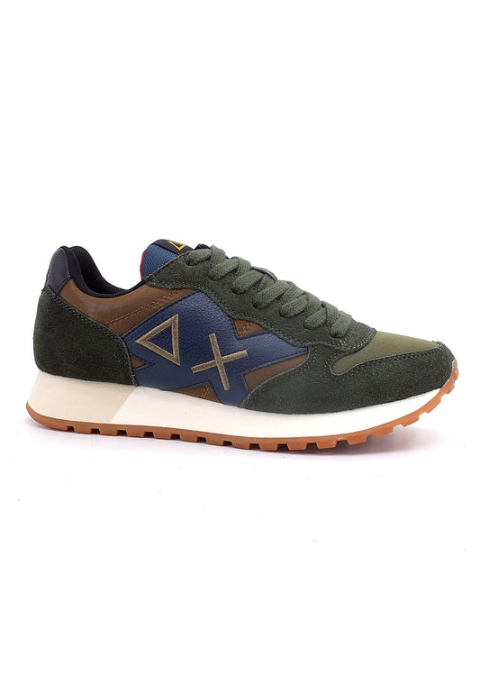 SUN68 Jaki Bicolor Sneaker Volpe Militare Scuro Z42114 - Sandrini Calzature e Abbigliamento