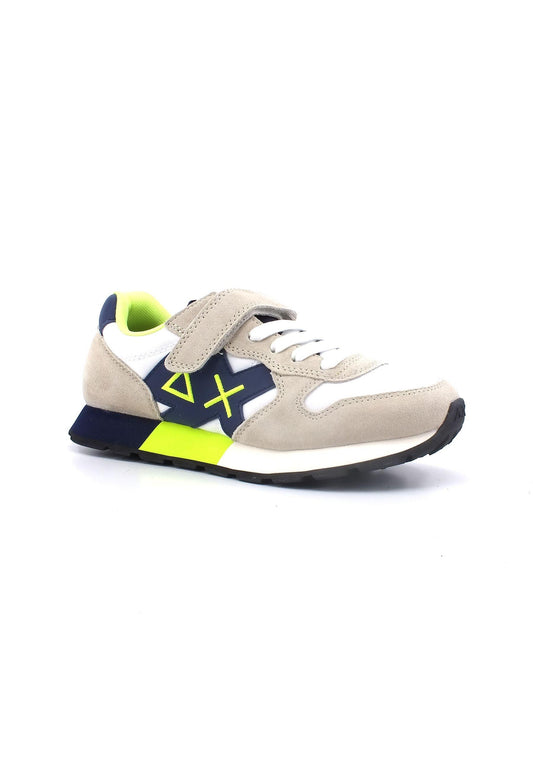 SUN68 Jaki Fluo Sneaker Bambino Bianco Z33313K - Sandrini Calzature e Abbigliamento