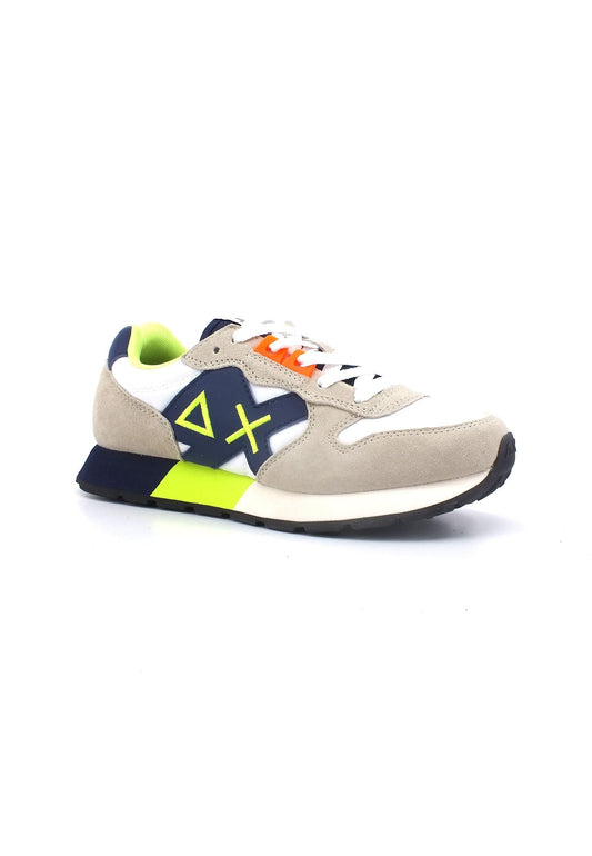 SUN68 Jaki Fluo Sneaker Bambino Bianco Z33313T - Sandrini Calzature e Abbigliamento