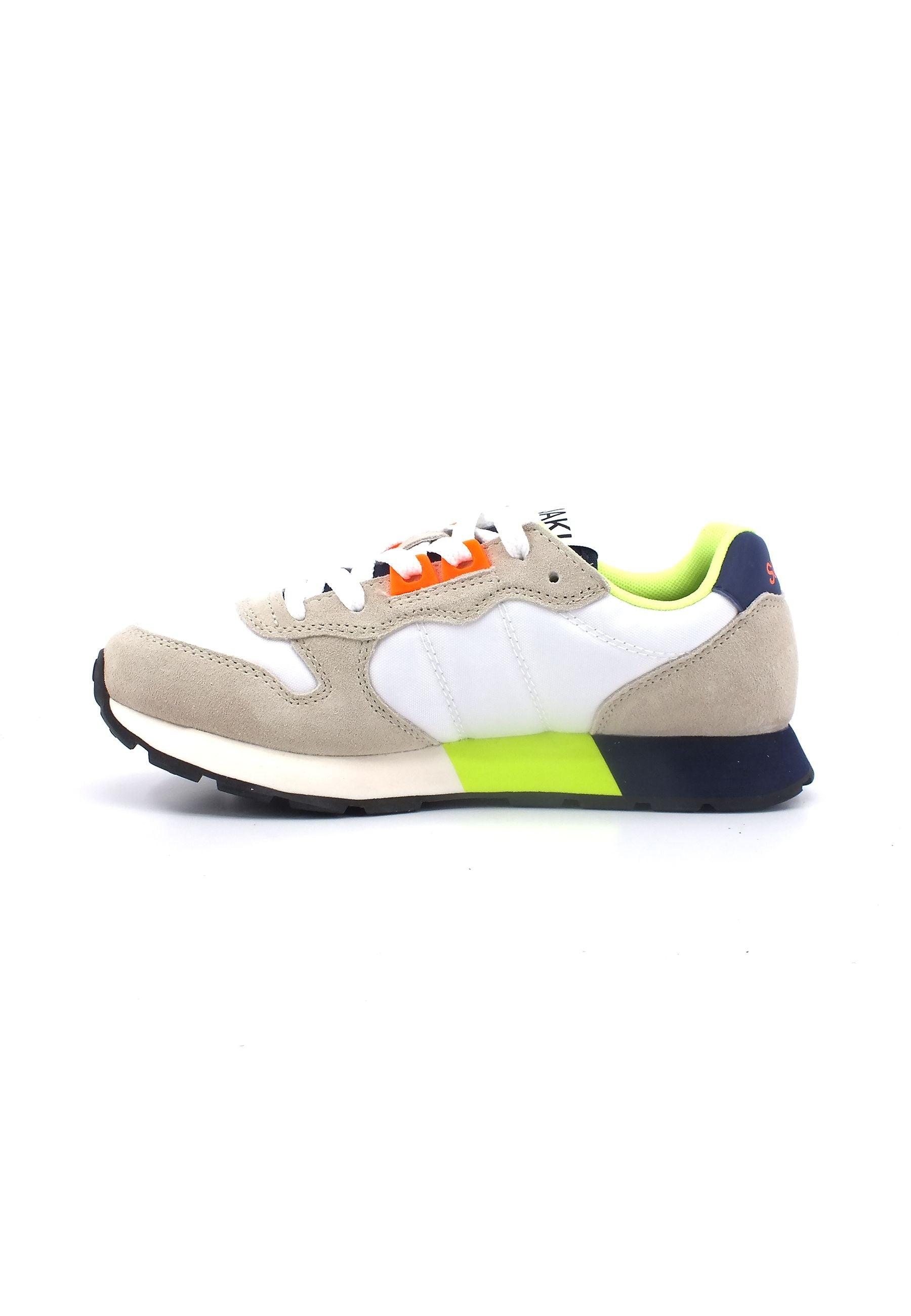 SUN68 Jaki Fluo Sneaker Bambino Bianco Z33313T - Sandrini Calzature e Abbigliamento