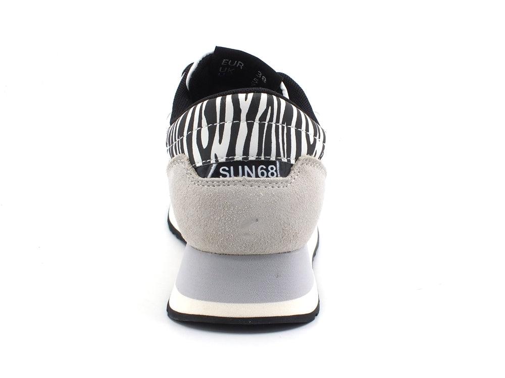 SUN68 Kate Animalier Sneaker Pelle Bianco Panna Z41220 - Sandrini Calzature e Abbigliamento