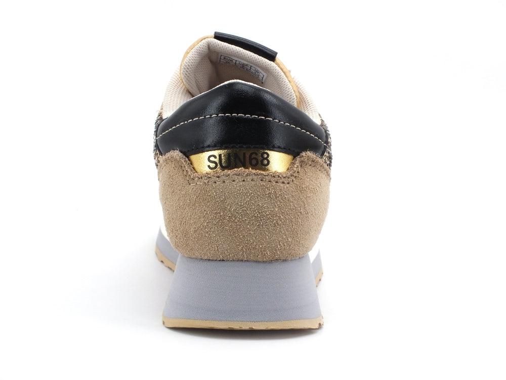 SUN68 Kate Animalier Sneaker Running Animalier Beige Z31219 - Sandrini Calzature e Abbigliamento