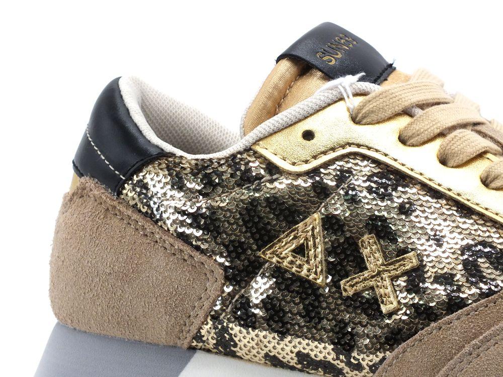 SUN68 Kate Animalier Sneaker Running Animalier Beige Z31219 - Sandrini Calzature e Abbigliamento