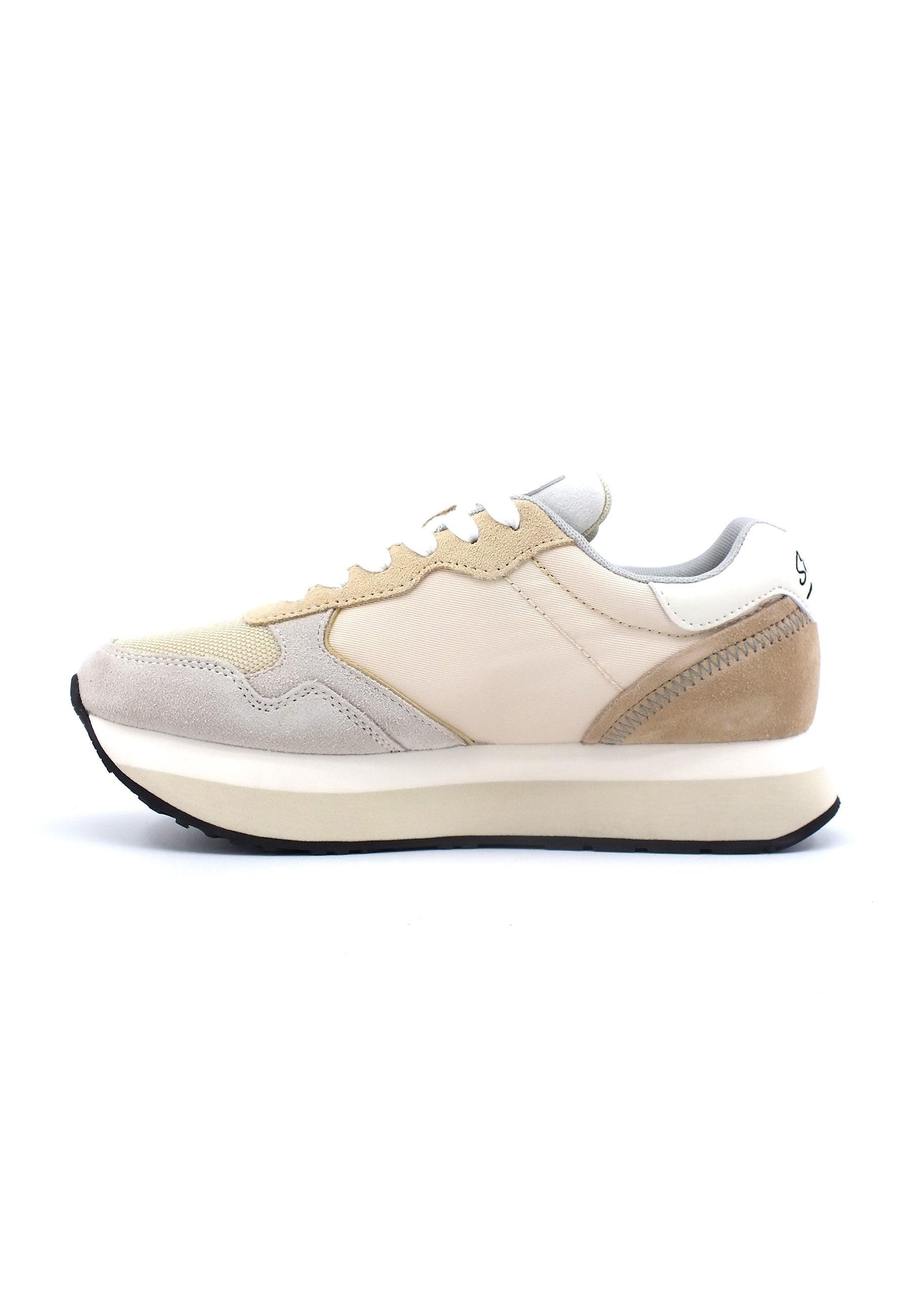 SUN68 Kelly Multicolor Sneaker Donna Bianco Panna Z43219 - Sandrini Calzature e Abbigliamento