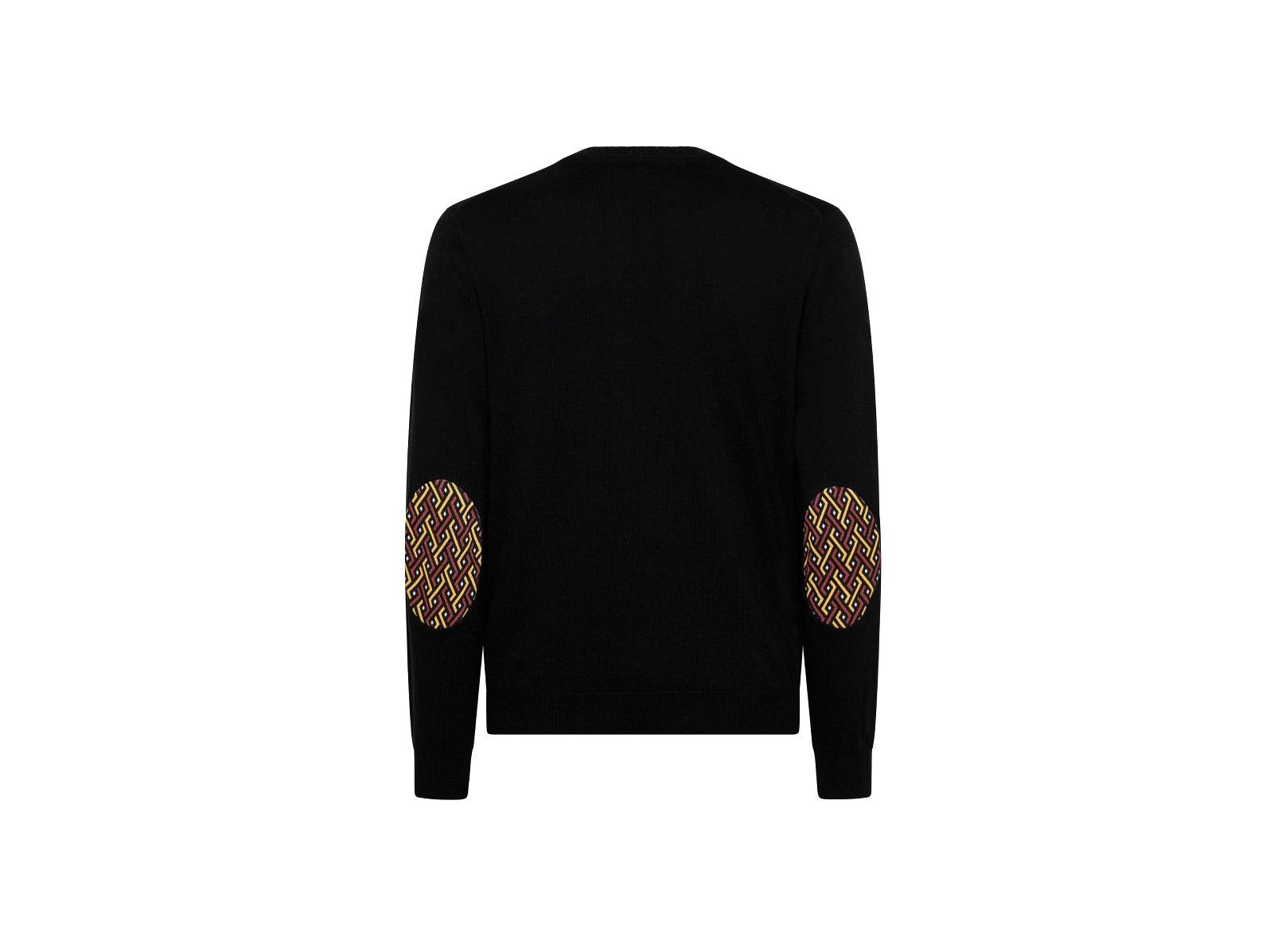 SUN68 Maglione Girocollo Taschino Fantasia Nero K41113 - Sandrini Calzature e Abbigliamento