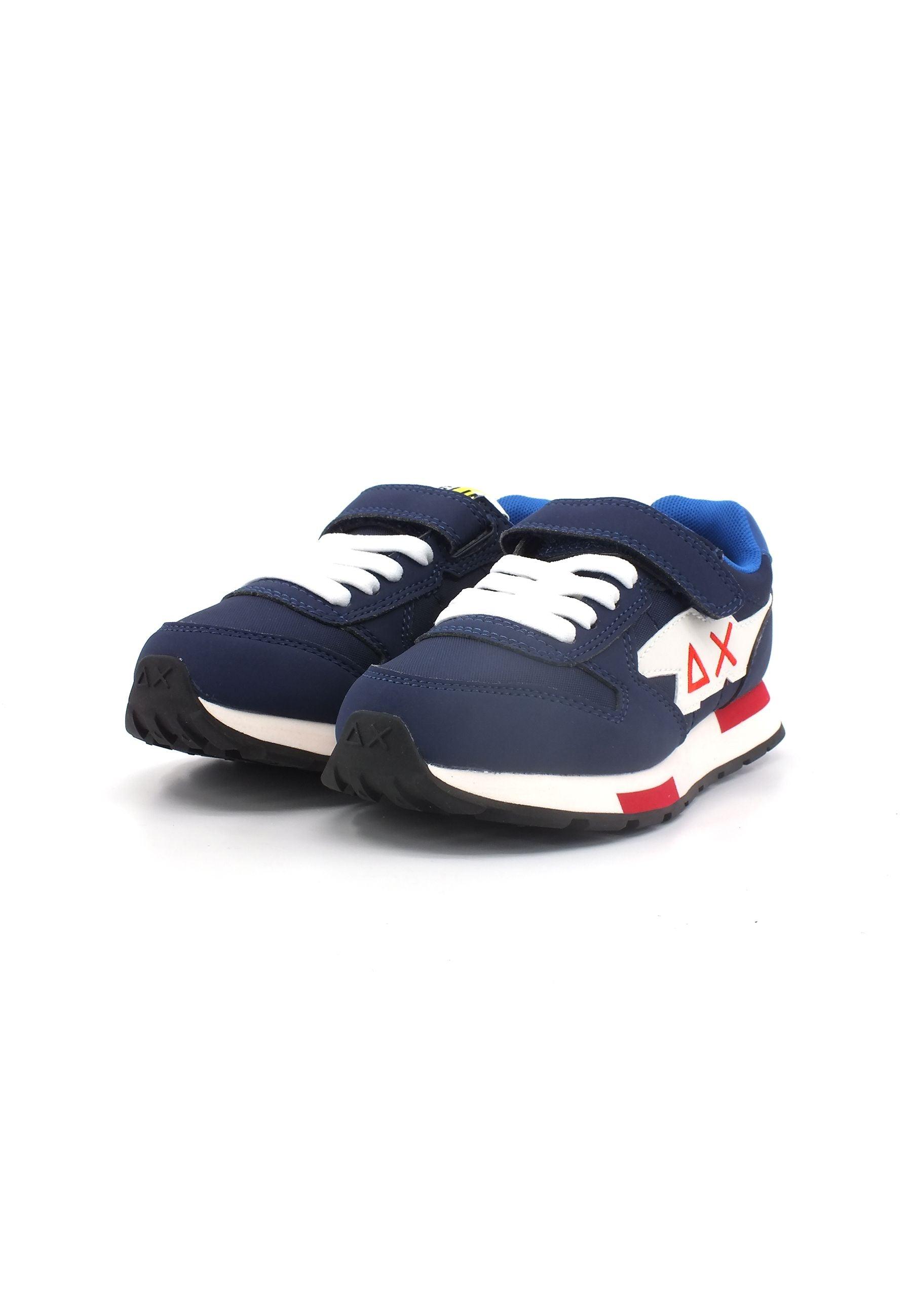 SUN68 Niki Solid Sneaker Bambino Navy Blue Z33321K - Sandrini Calzature e Abbigliamento