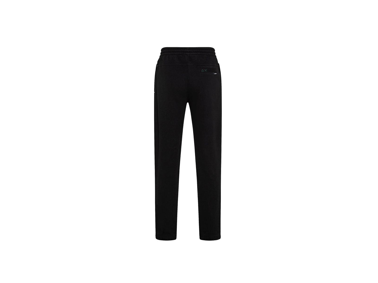 SUN68 Pantalone Lungo Tuta Logo Nero F41136 - Sandrini Calzature e Abbigliamento