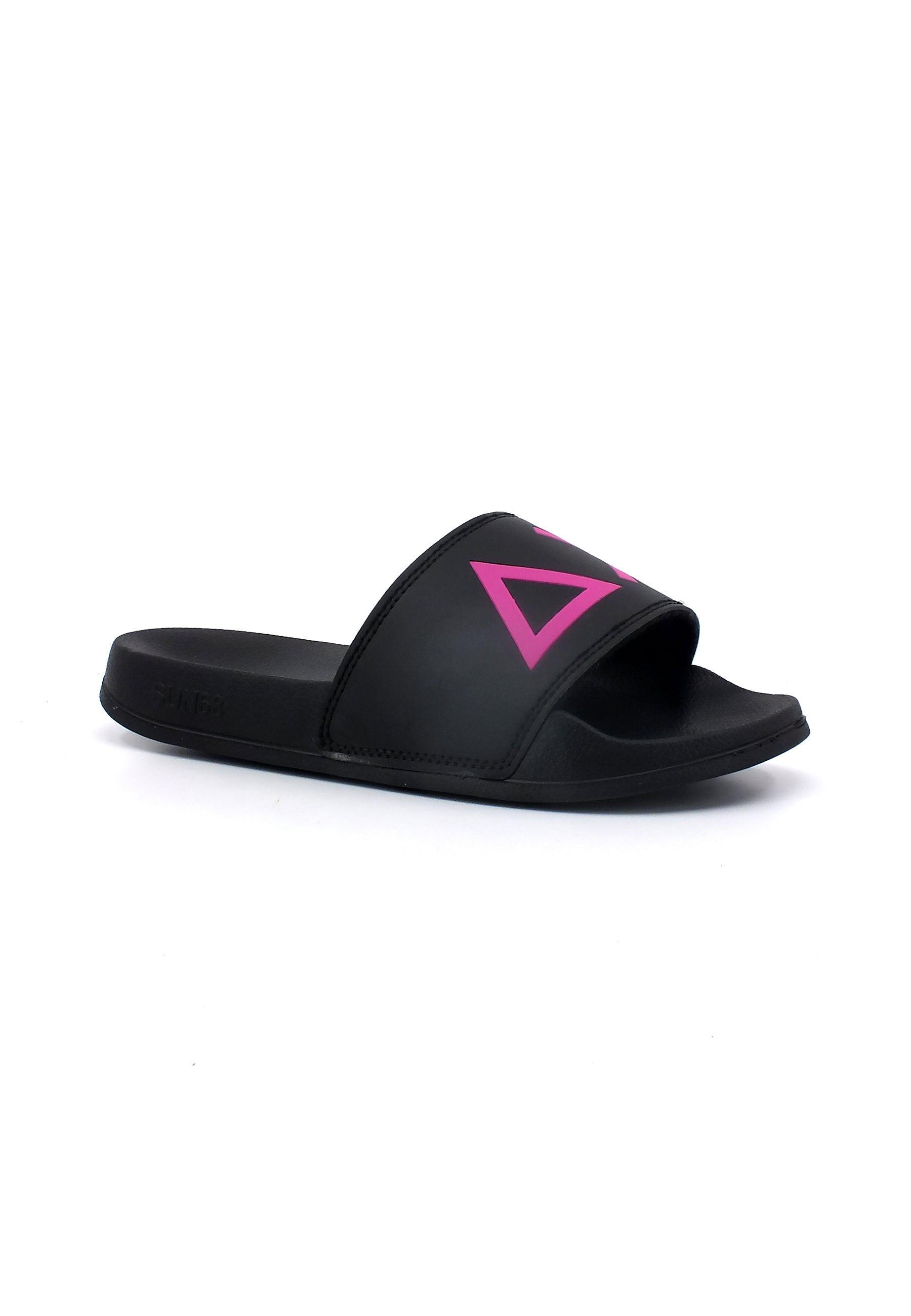 SUN68 Slipper Logo Ciabatta Donna Nero X33228 - Sandrini Calzature e Abbigliamento