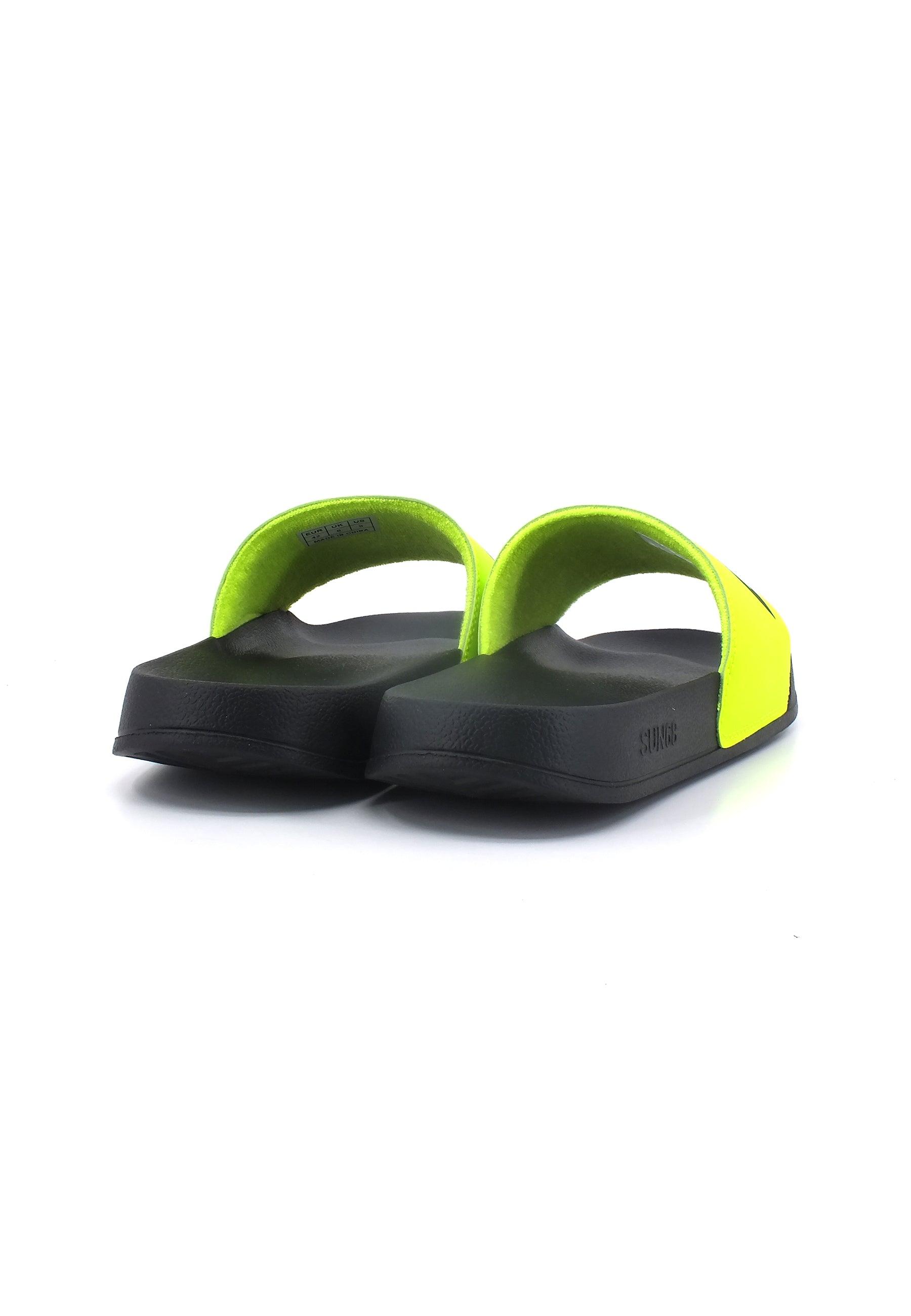 SUN68 Slipper Logo Ciabatta Uomo Giallo Fluo X33151 - Sandrini Calzature e Abbigliamento