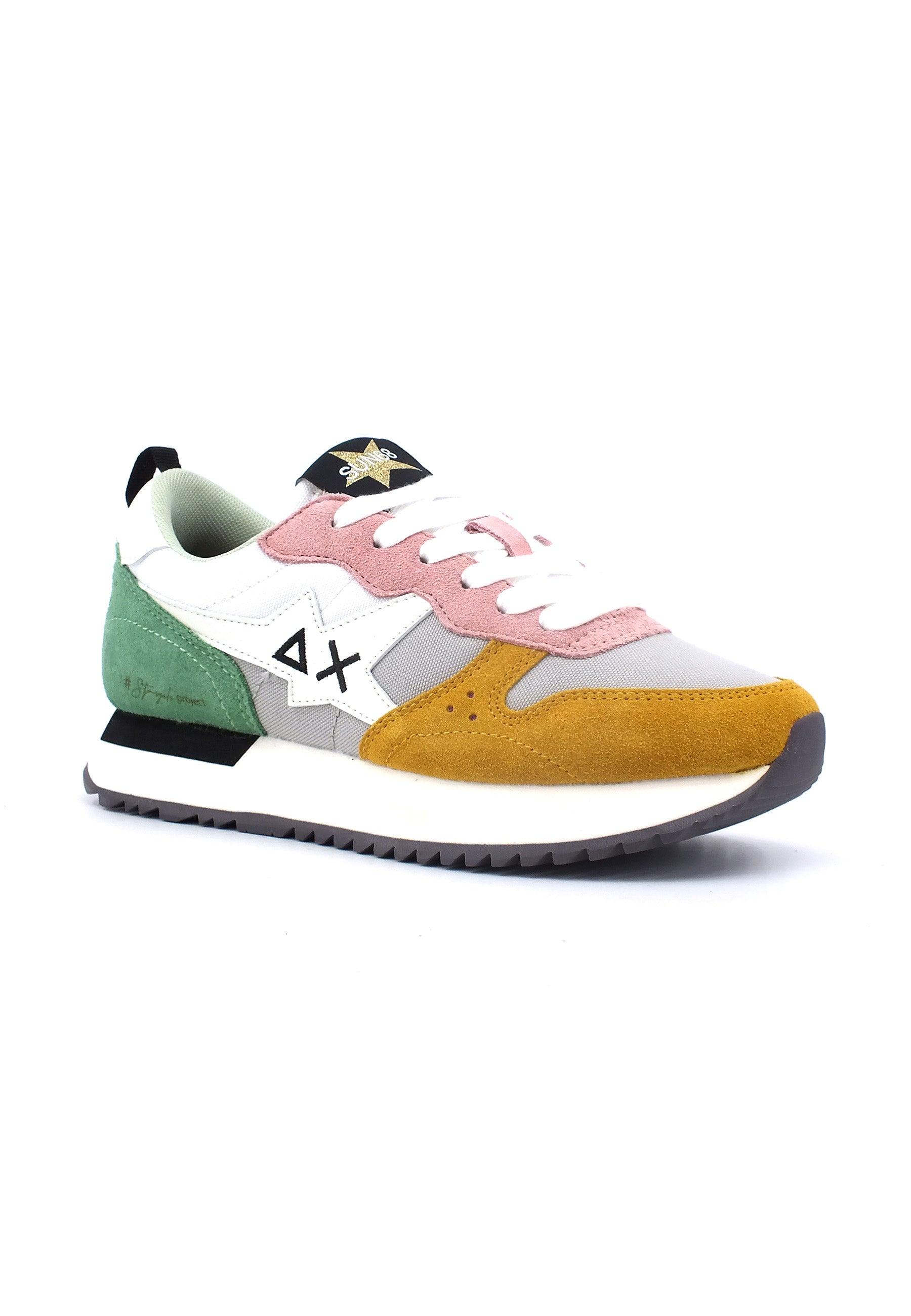 SUN68 Star Girl Multicolor Sneaker Donna Grigio Chiaro Bianco Fantasia Z43209 - Sandrini Calzature e Abbigliamento