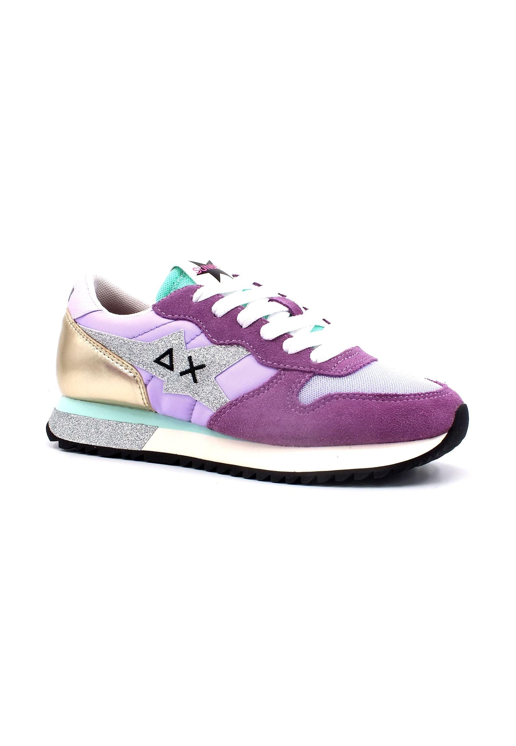 SUN68 Star Glitter Sneaker Donna Lilla Z33211 - Sandrini Calzature e Abbigliamento