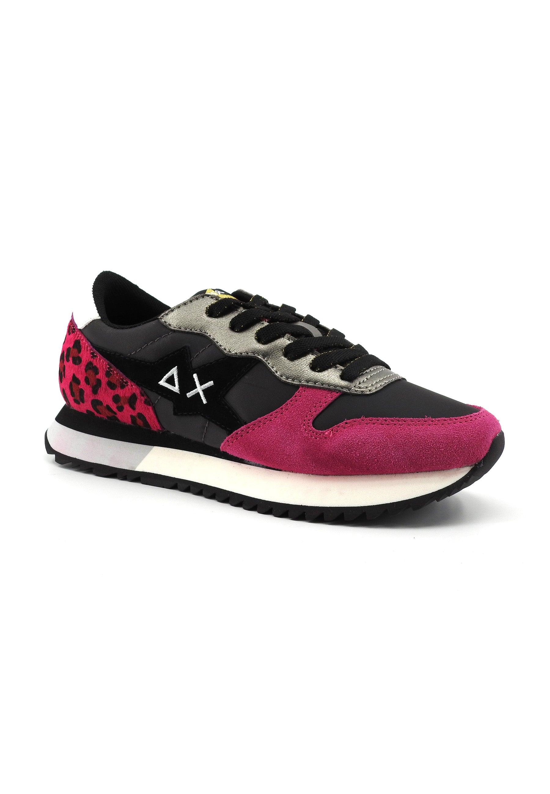 SUN68 Stargirl Animal Sneaker Donna Grigio Scuro Prugna Z43211 - Sandrini Calzature e Abbigliamento