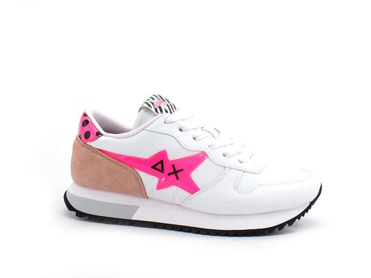 SUN68 Stargirl Back Pois Sneaker Leopard Bianco Fuxia Z32213 - Sandrini Calzature e Abbigliamento