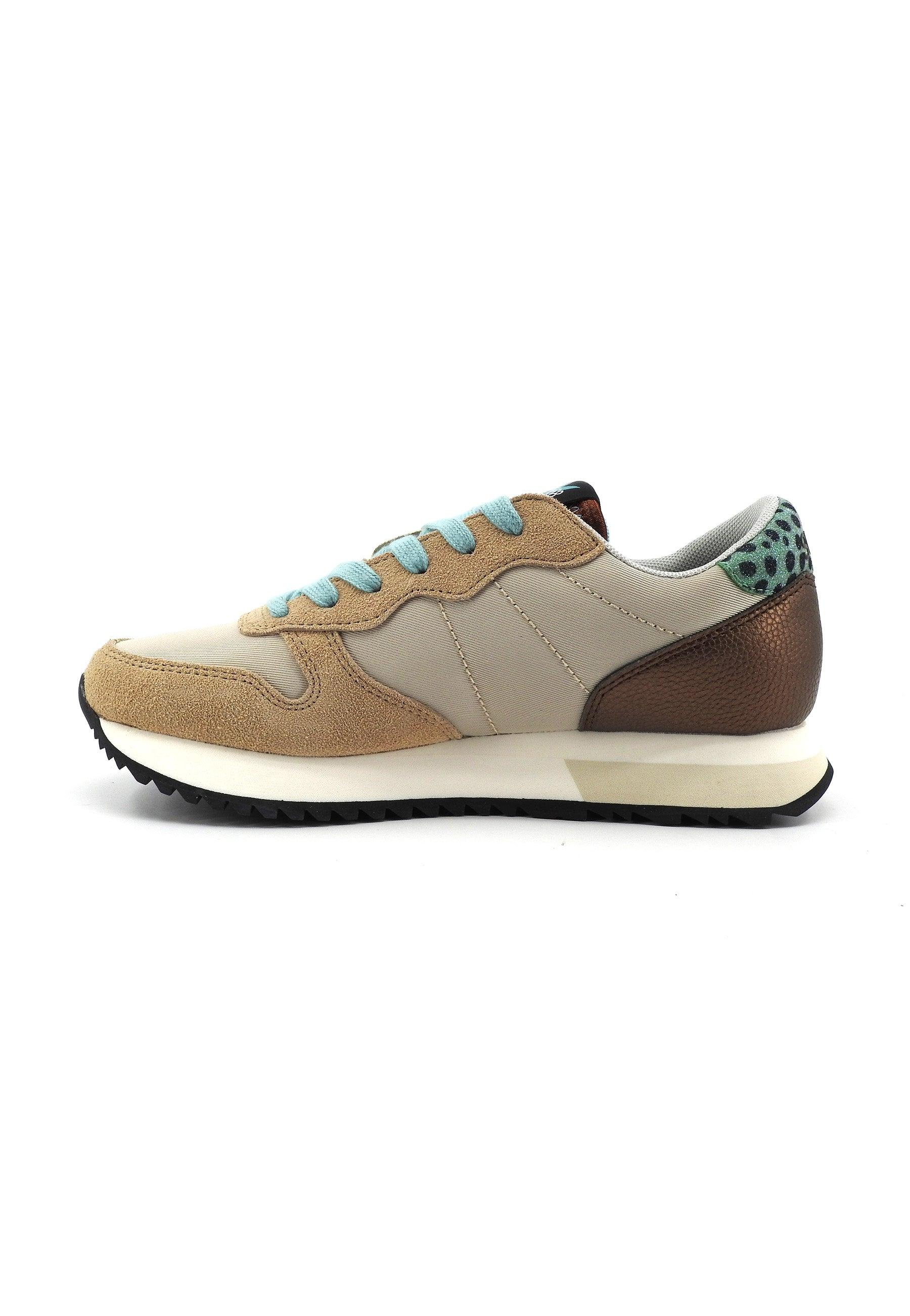 SUN68 Stargirl Glitter Sneaker Beige Z43210 - Sandrini Calzature e Abbigliamento