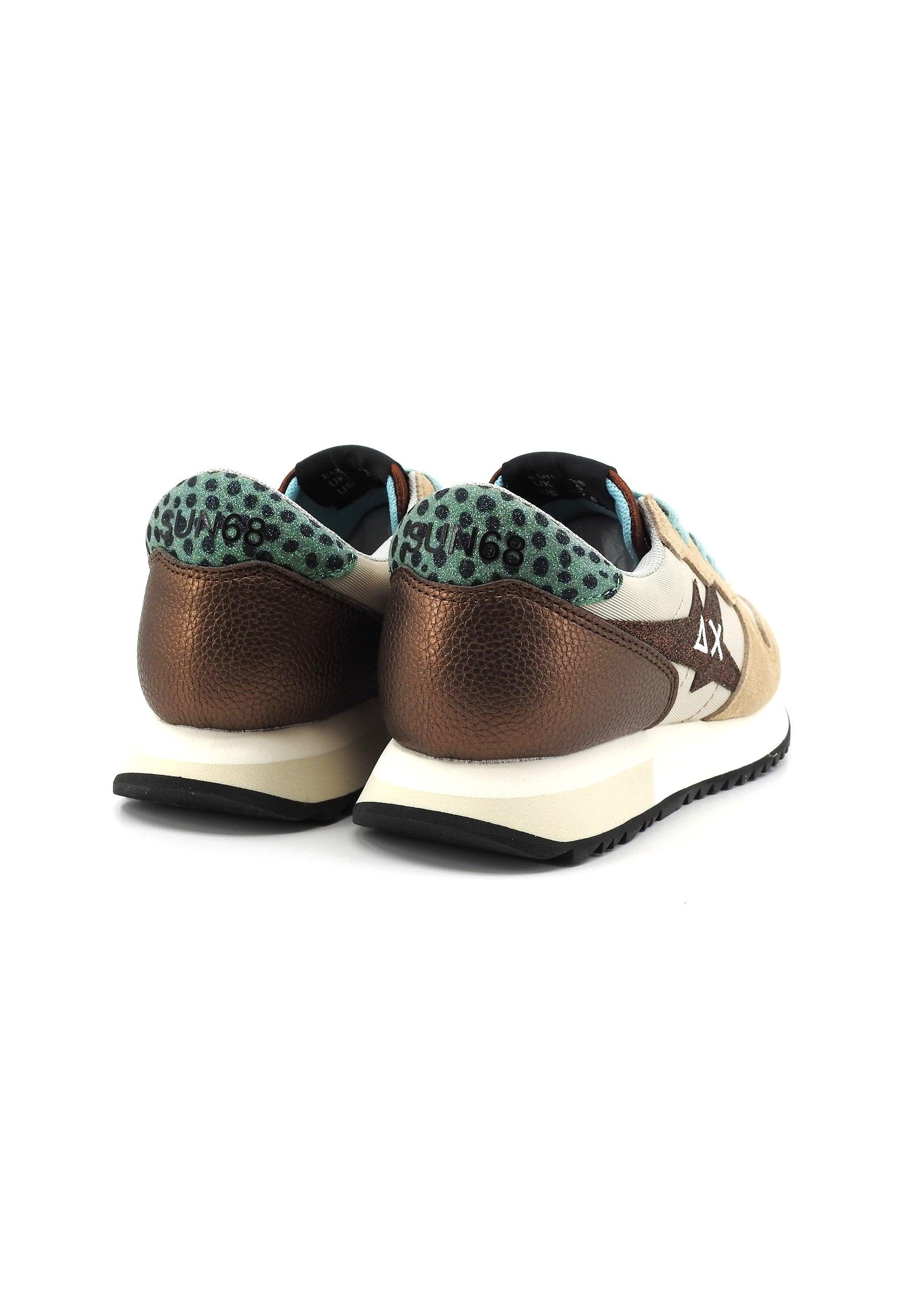 SUN68 Stargirl Glitter Sneaker Beige Z43210 - Sandrini Calzature e Abbigliamento