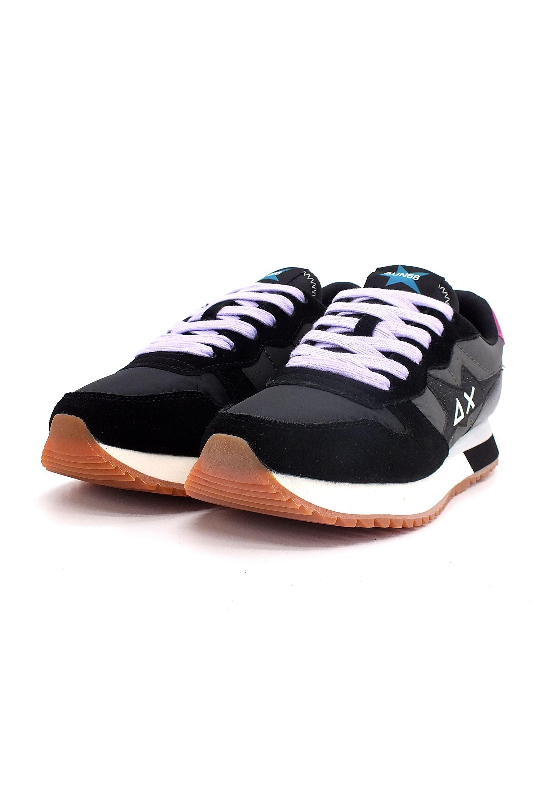 SUN68 Stargirl Glitter Sneaker Donna Nero Z42211 - Sandrini Calzature e Abbigliamento